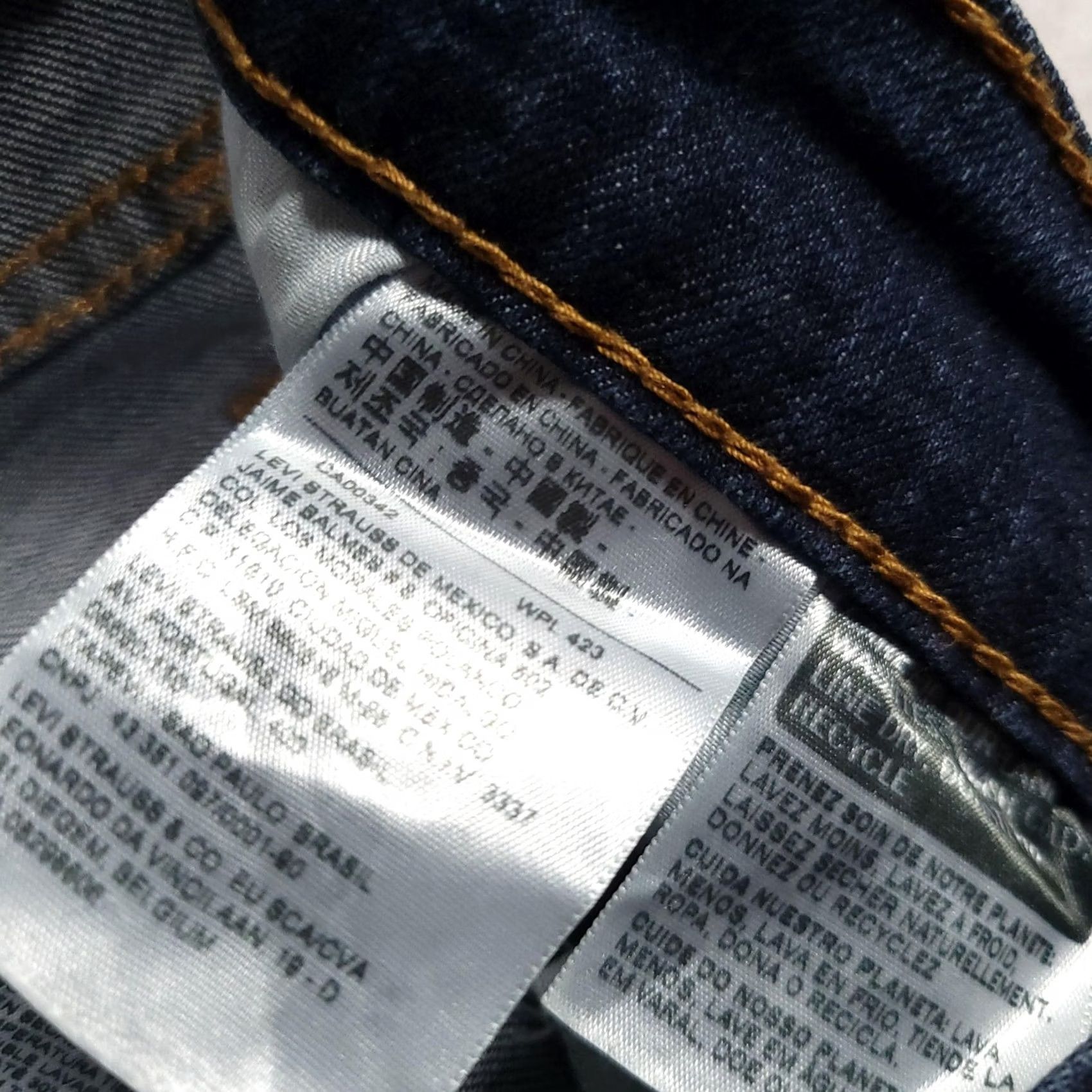 Levi's Levi's 501 Boyfriend Jeans Womens 29 Blue Distressed Ripped Knee Denim Pants Size 29" - 7 Thumbnail