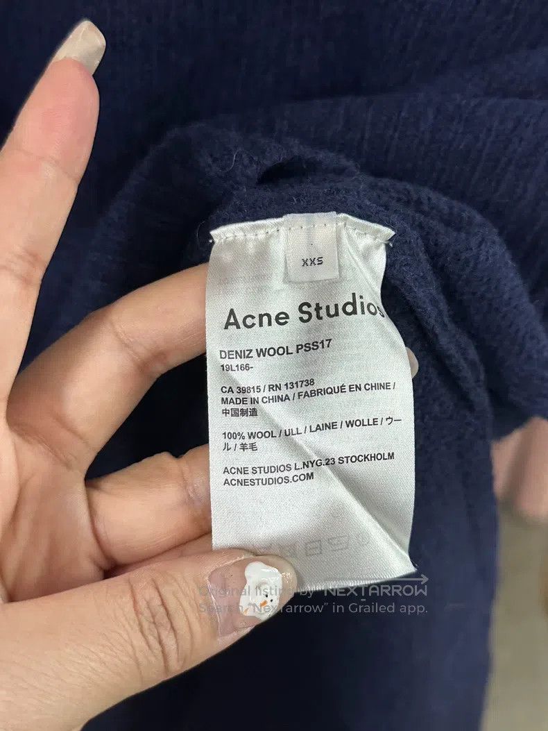Acne Studios Acne Studios Navy Blue Wool Sweater Size XXS / US 00 / IT 34 - 5 Thumbnail