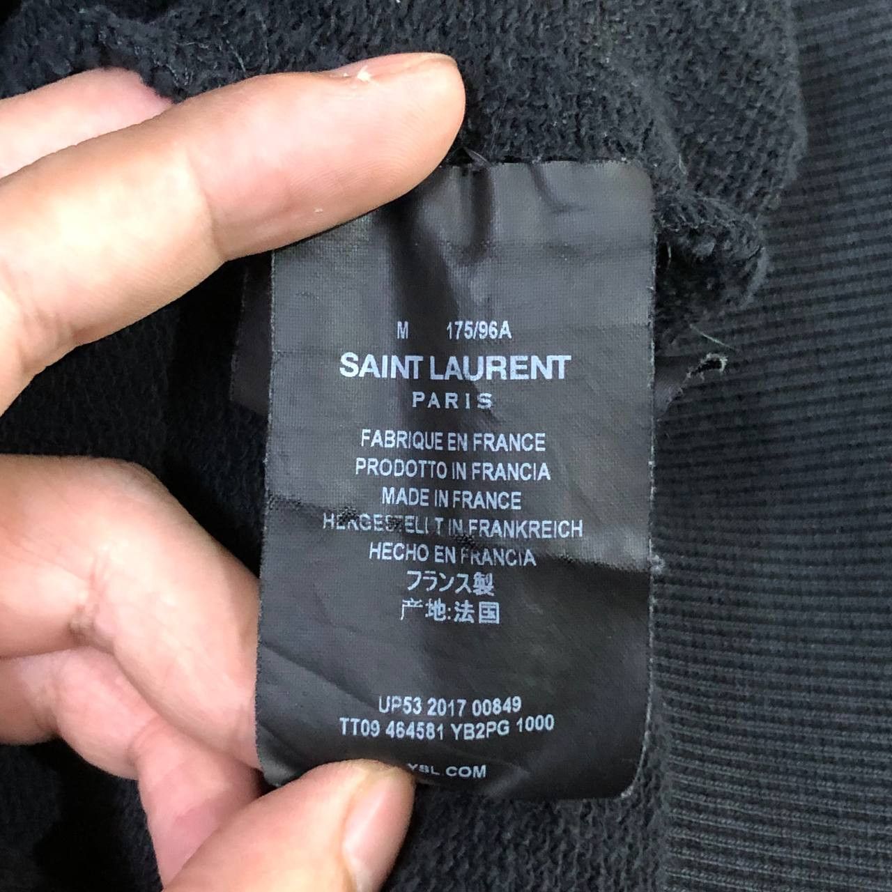 Saint Laurent Paris Saint Laurent Paris Small logo hoodie Size US M / EU 48-50 / 2 - 7 Thumbnail