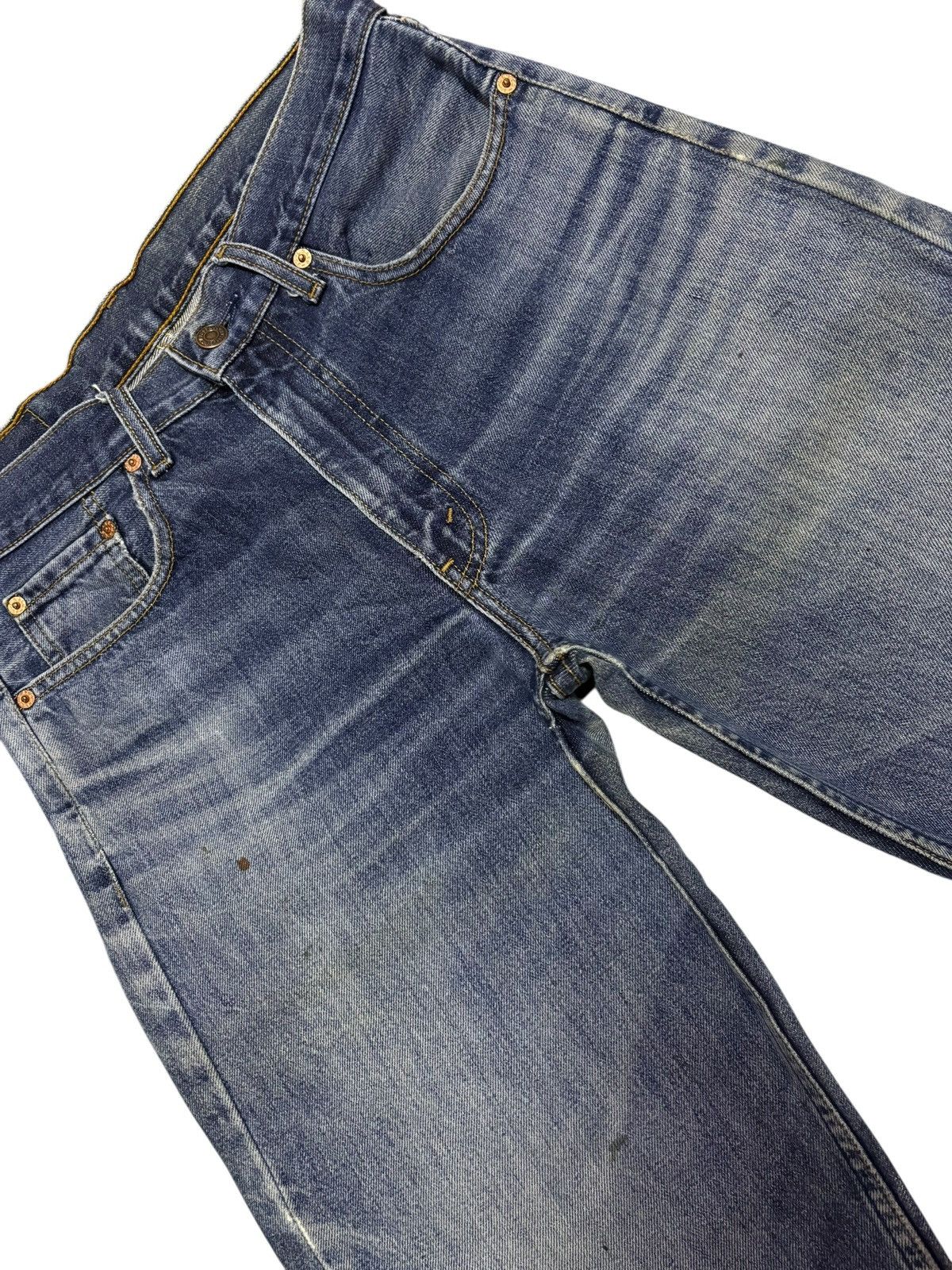 Levi's Vtg 90s Levis 505 Distressed Jeans Size US 30 / EU 46 - 4 Thumbnail