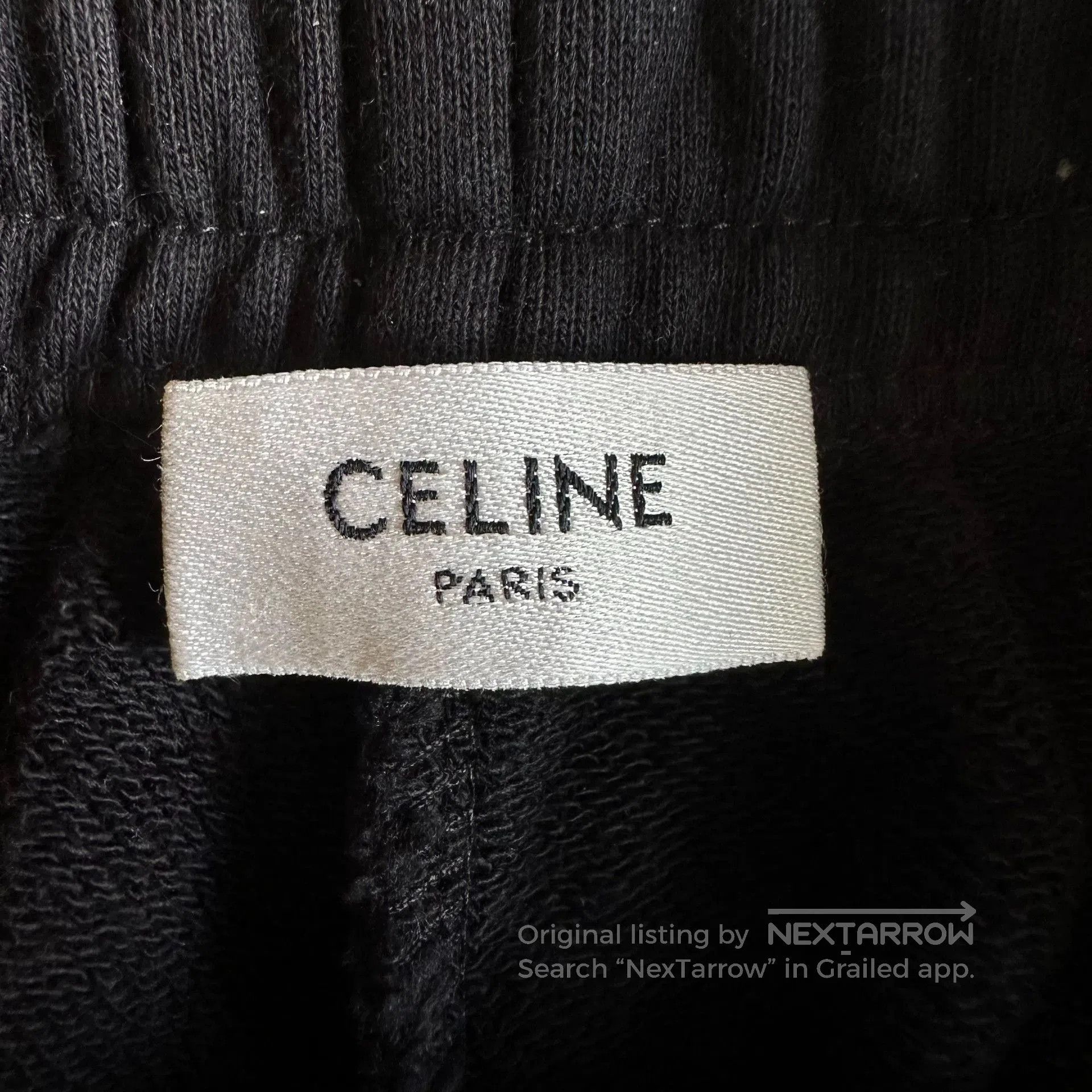 Celine celine black logo print casual pants. Size US 34 / EU 50 - 3 Thumbnail