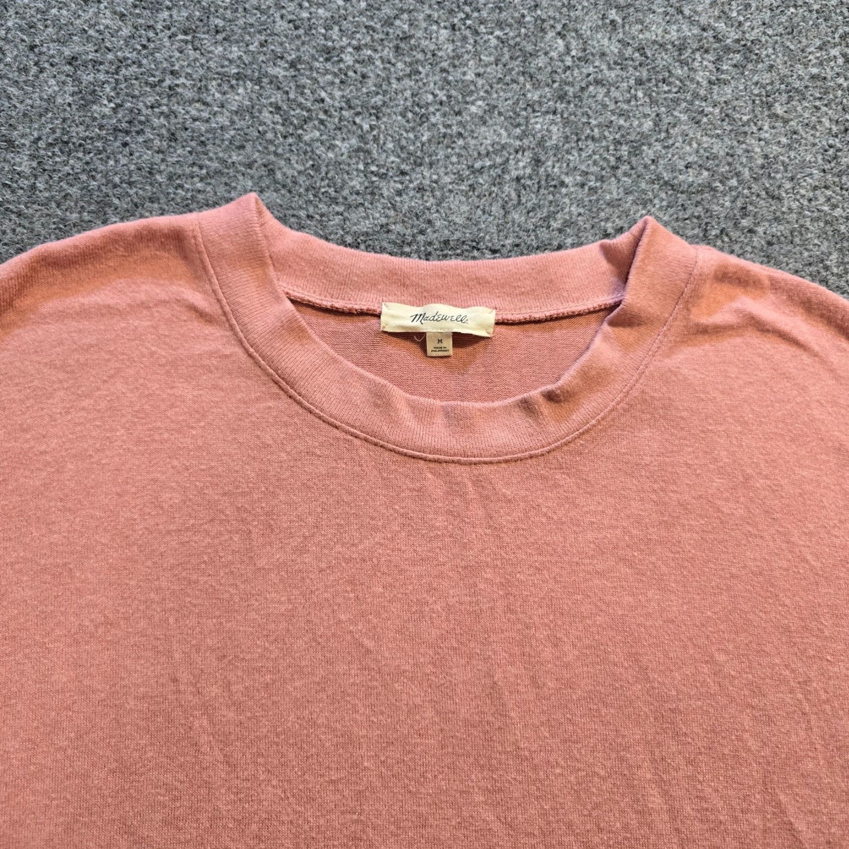 Madewell Madewell Top Womens Size Medium Pink Crew Neck Fuzzy Soft Long Sleeve Casual Blouse Knit Viscose Shirt Size M / US 6-8 / IT 42-44 - 2 Thumbnail