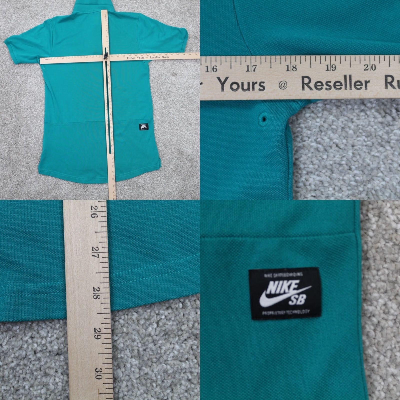 Nike Nike SB Polo Shirt Men S Green Dri-Fit Pique Short Sleeve Pullover Logo Breathable Lightweight S/S Polo Size US S / EU 44-46 / 1 - 9 Thumbnail