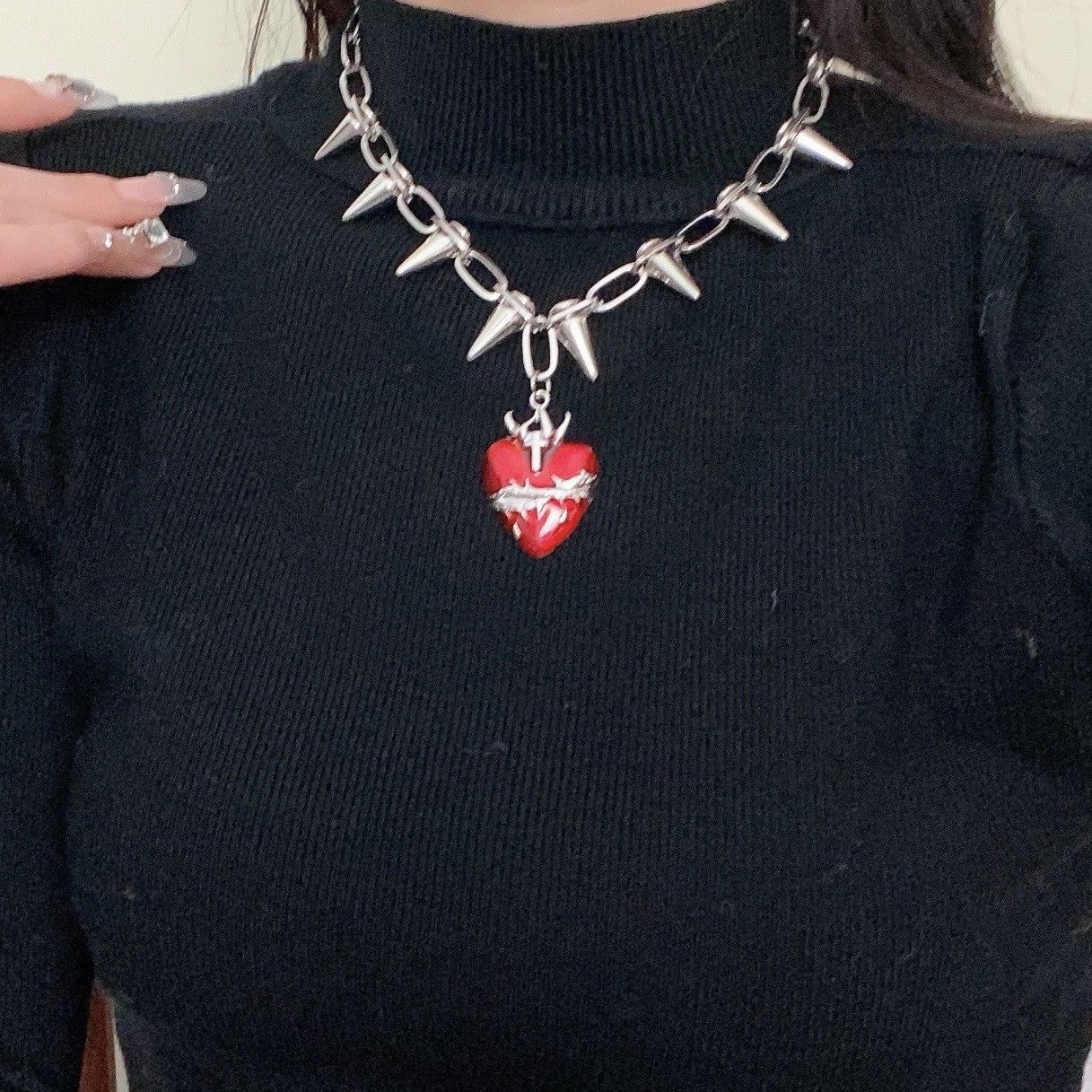 Other Thorny Heart Matchless STEAL! Y2K Chains Necklace Chain Size ONE SIZE - 2 Thumbnail