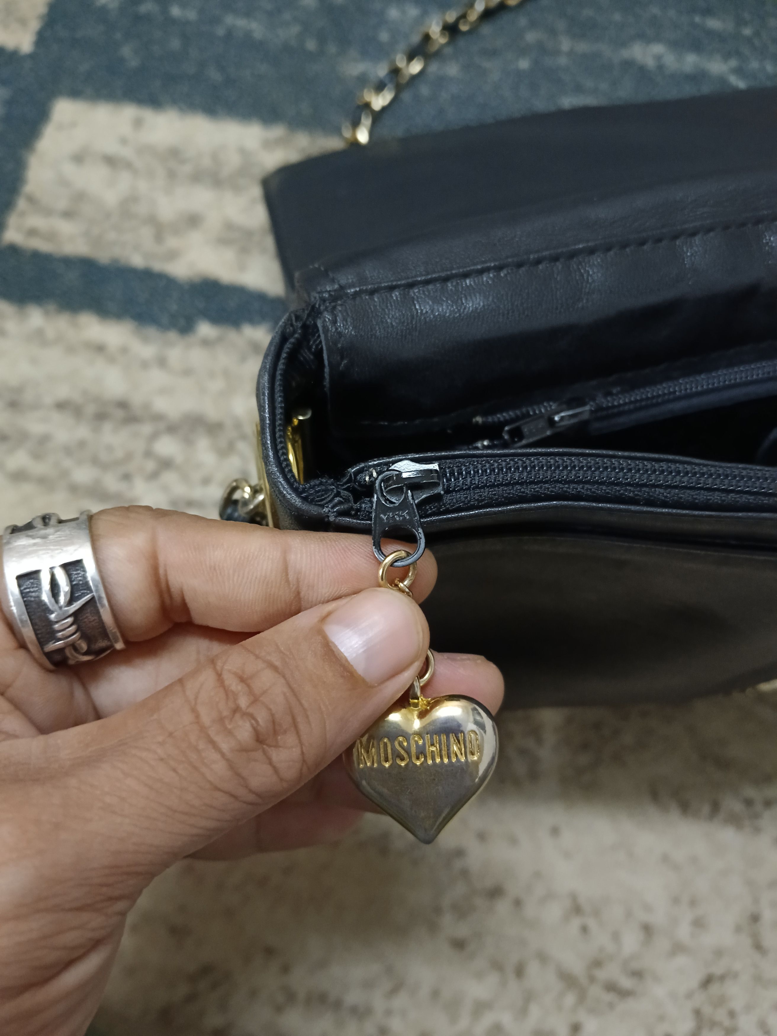 Leather × Moschino OG🔥GRAIL MOSCHINO SOFT LEATHER Size ONE SIZE - 8 Thumbnail