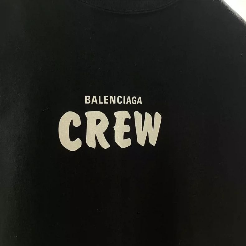 Balenciaga Balenciaga Black printed short sleeves Size US L / EU 52-54 / 3 - 3 Thumbnail