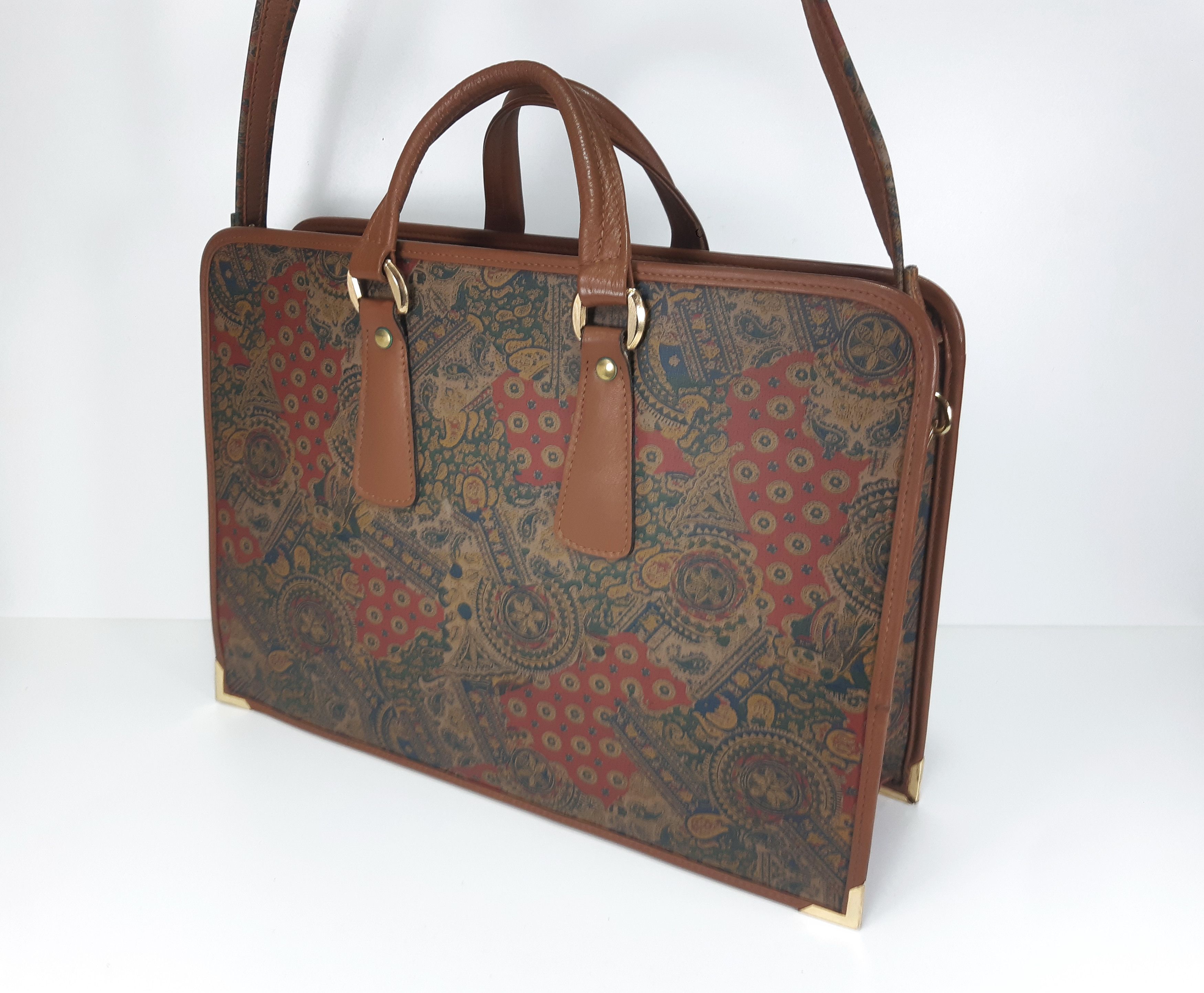 Other Vintage 80s FARMITALIA CARLO ERBA Satchel Bag NEW RARE Size ONE SIZE - 6 Thumbnail