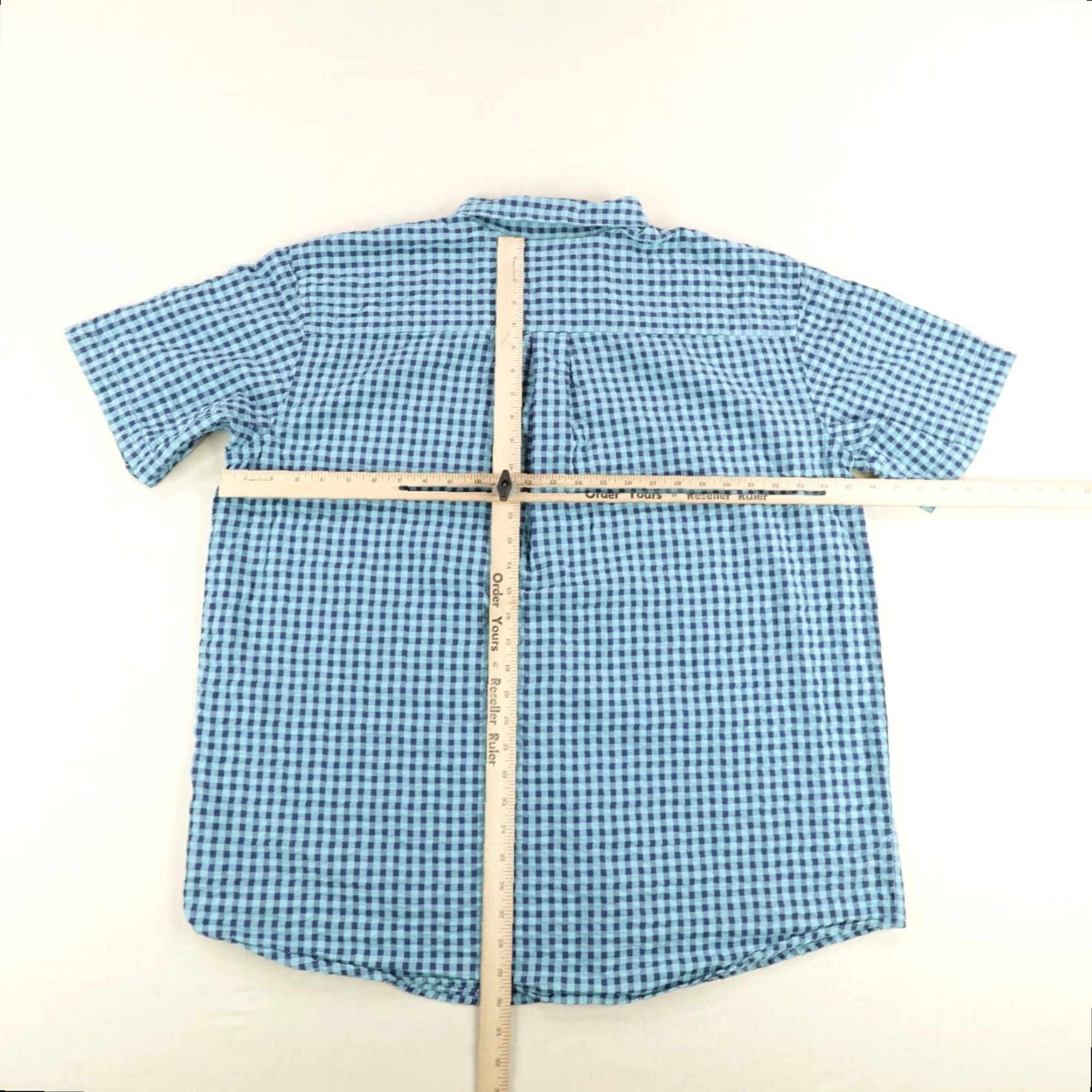 Vintage LL Bean Shirt XL Blue Gingham Plaid Button-Up Cotton Outdoor Casual Men's XL Blue Plaid Shirt Size US XL / EU 56 / 4 - 4 Thumbnail