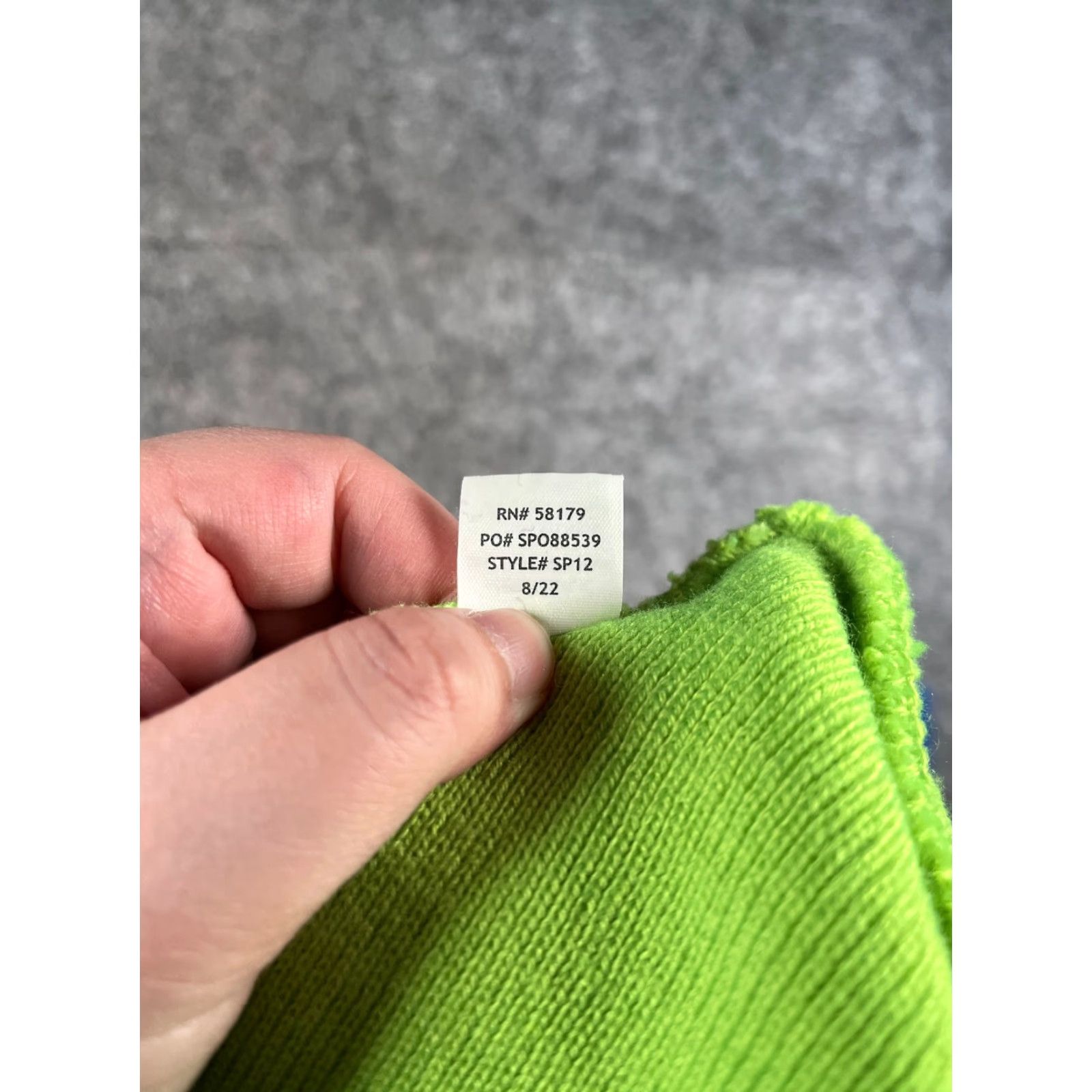 Vintage Promo Headwear Beanie Hat Adult One Size Neon Green Knit Acrylic Workwear High Vis MTI Group Size ONE SIZE - 8 Thumbnail