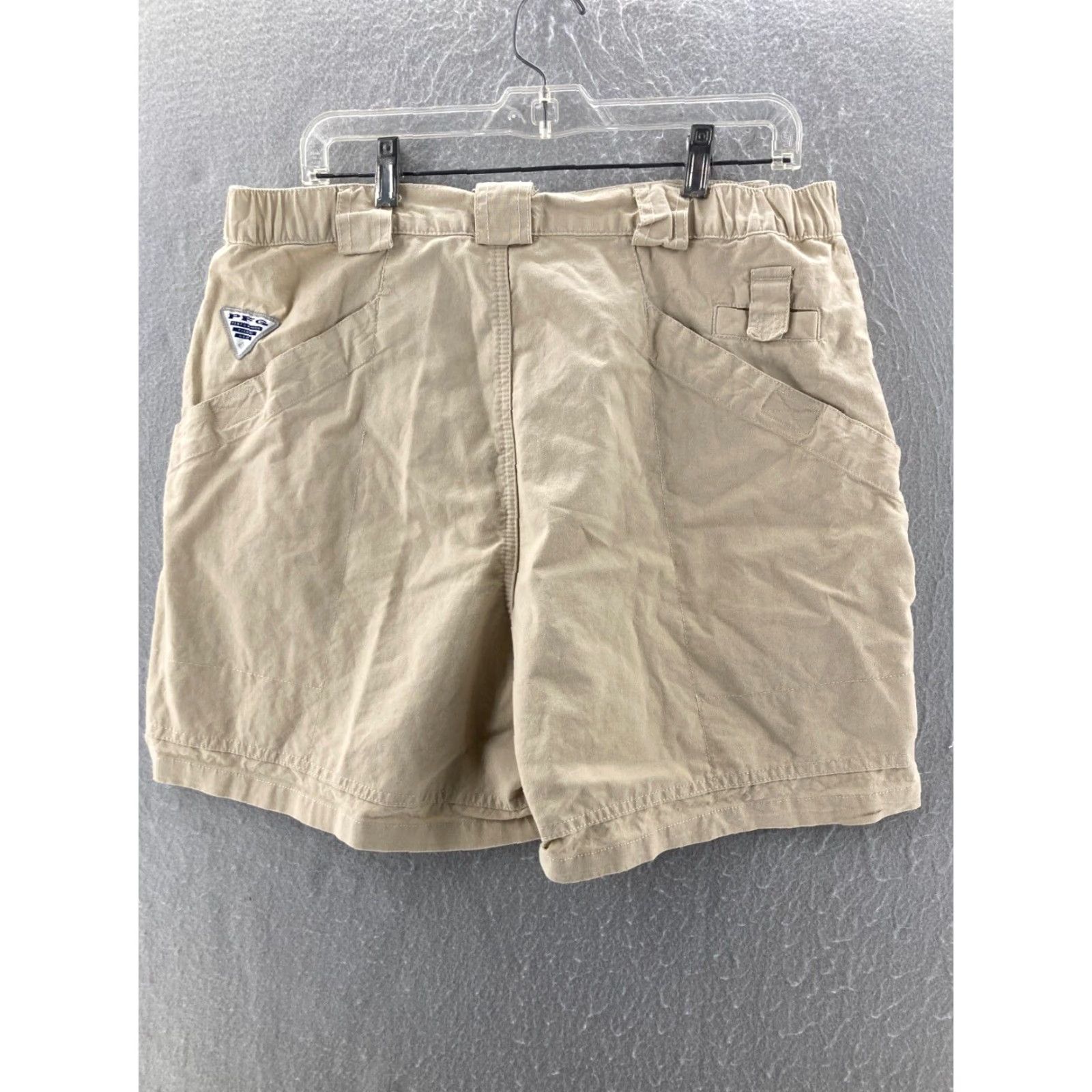 Vintage Columbia PFG Womens Shorts Large Khaki Cargo Outdoor Hiking Size 36" / US 14 / IT 50 - 7 Thumbnail