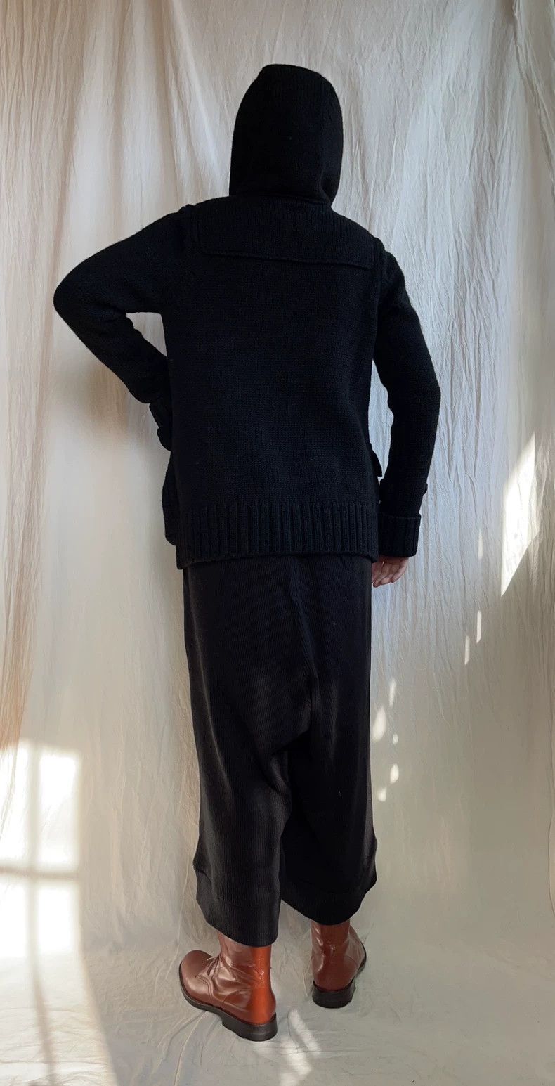 Y's Y's size 3 Black knit wide-leg pants Size US 28 / EU 44 - 2 Thumbnail