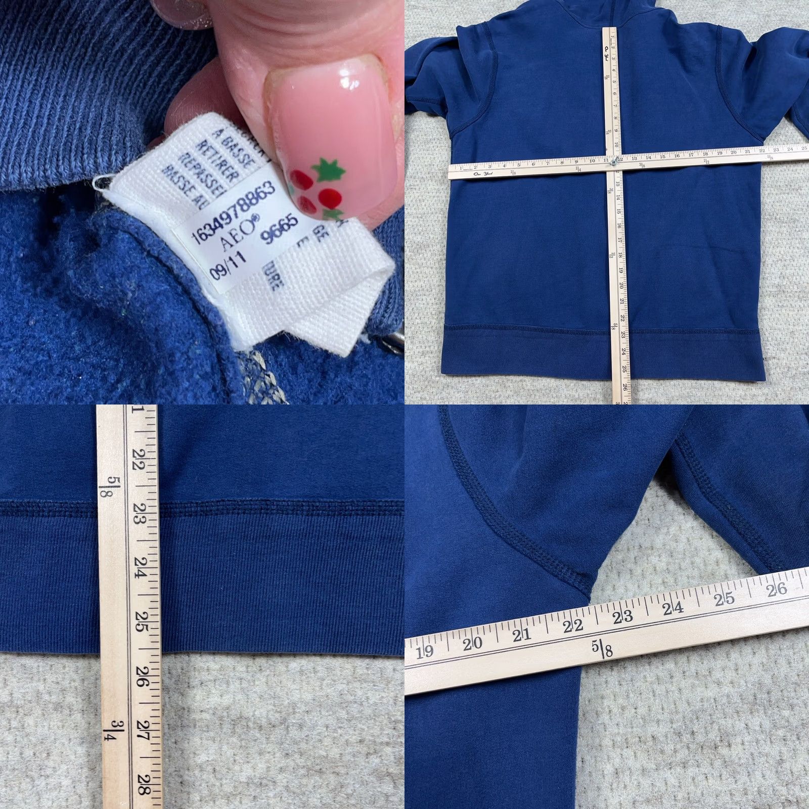 American Eagle Outfitters VINTAGE American Eagle Outfitters Hoodie Men L Blue Full Zip Logo Graphic Print Hooded 2000s Size US L / EU 52-54 / 3 - 8 Thumbnail