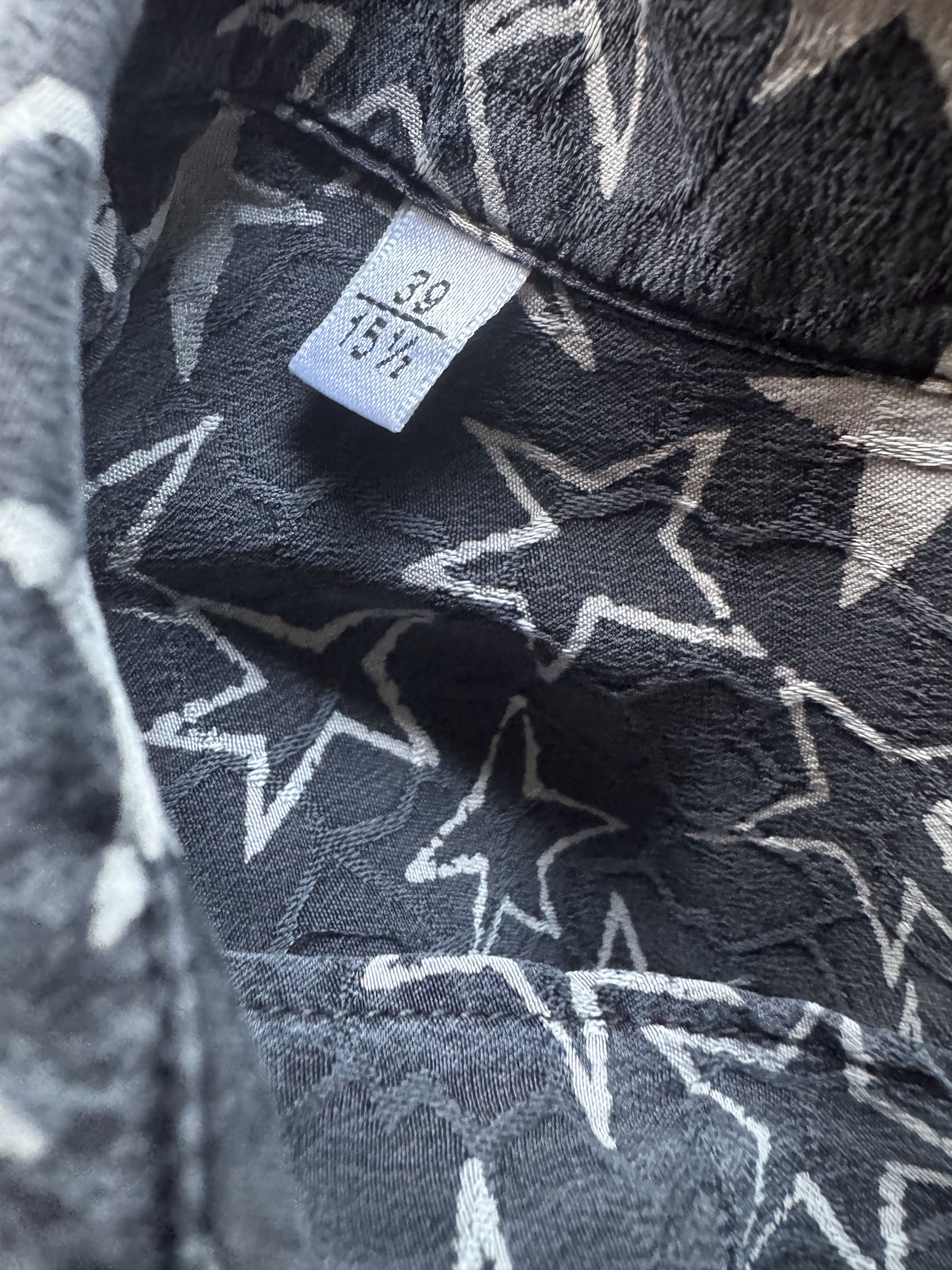 Saint Laurent Paris SS20 Star Print Silk Shirt Size US S / EU 44-46 / 1 - 18 Thumbnail