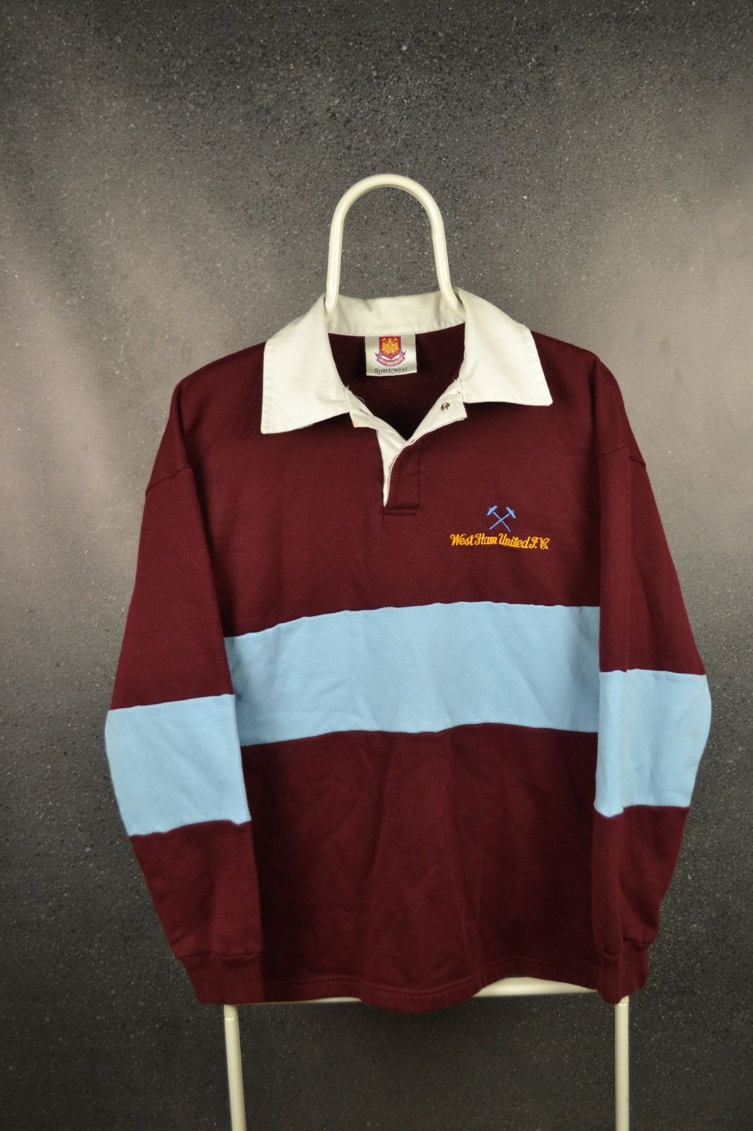 Vintage West Ham United vintage long rugby shirt jersey soccer Size US S / EU 44-46 / 1 - 1 Thumbnail