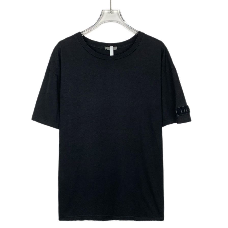 Dior Dior Black Logo Cotton Crewneck Tee (Size M) Size US M / EU 48-50 / 2 - 1 Thumbnail