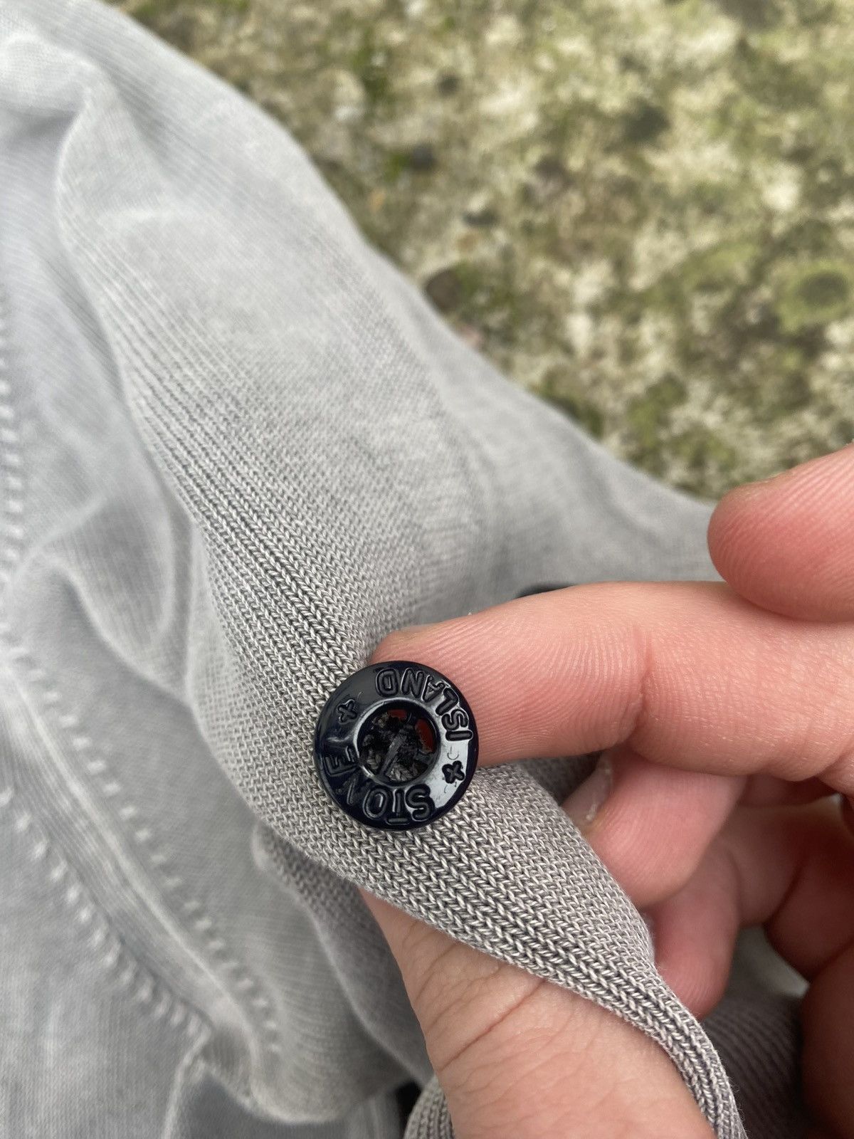 Stone Island × Vintage Stone Island Beige Button Sweater Jumper Size US L / EU 52-54 / 3 - 5 Thumbnail