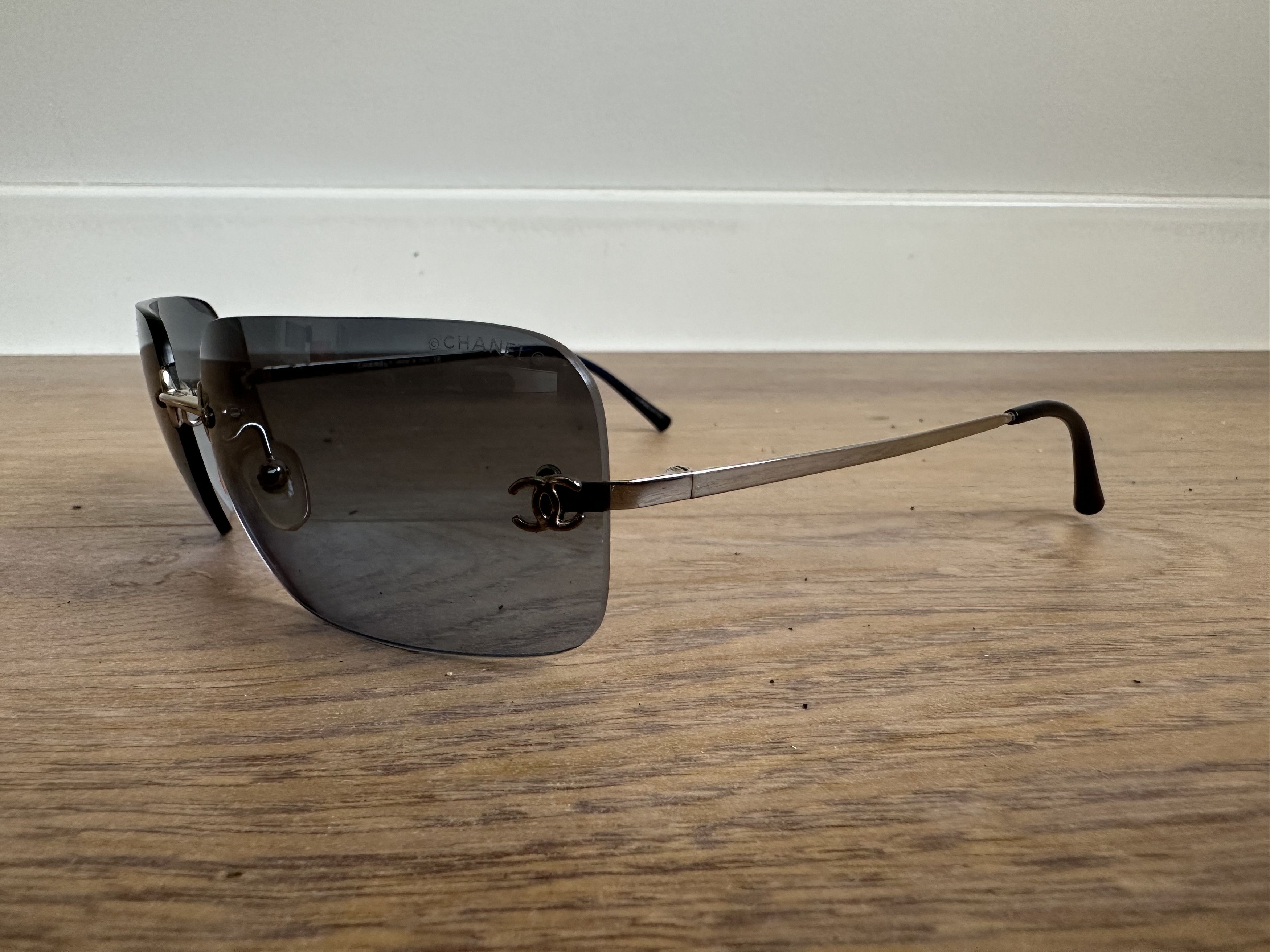 Chanel Chanel sunglasses rimless frame Dark Blue Size ONE SIZE - 1 Thumbnail
