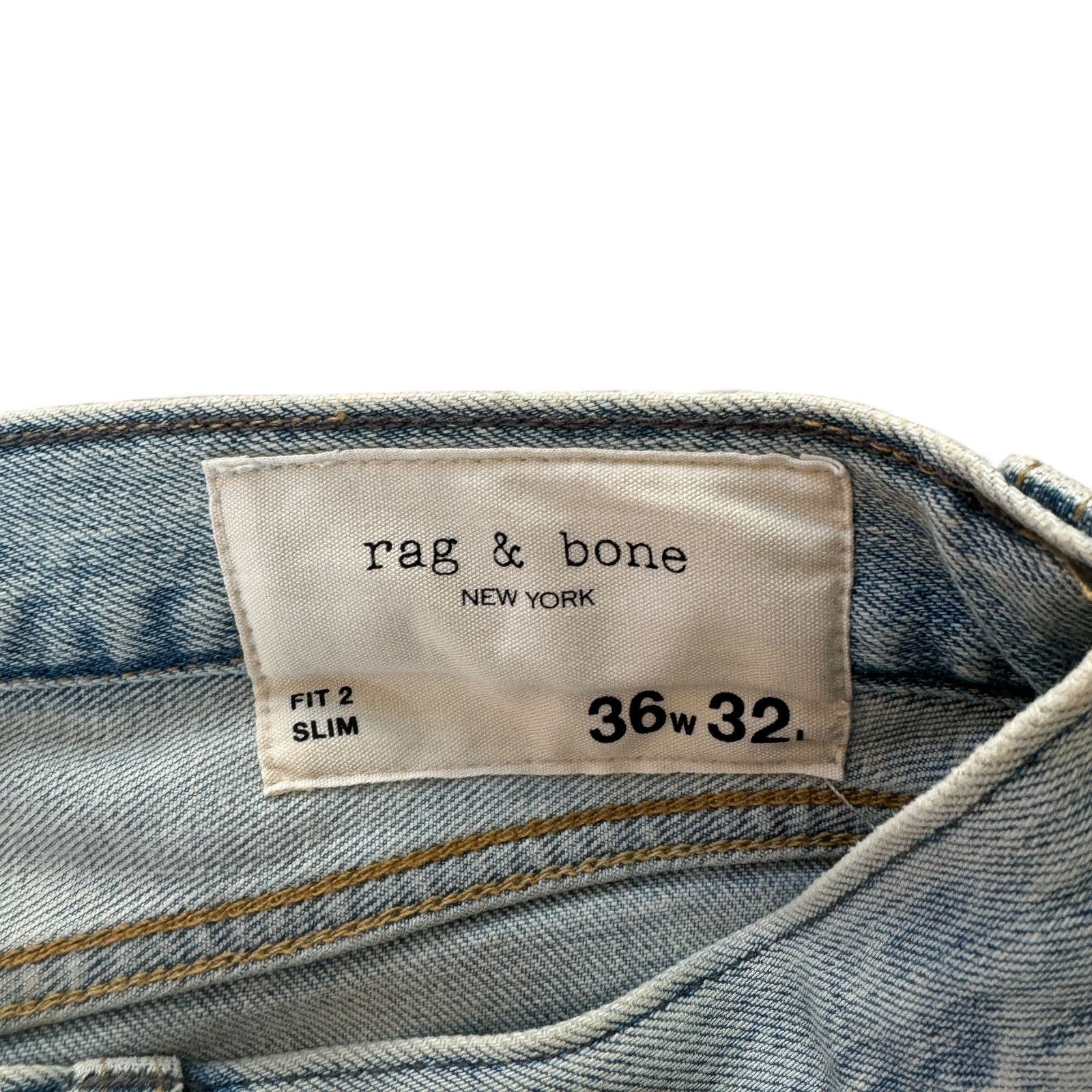 Rag & Bone Rag & Bone Fit 2 Slim Jean Ethan Wash Size US 36 / EU 52 - 4 Thumbnail