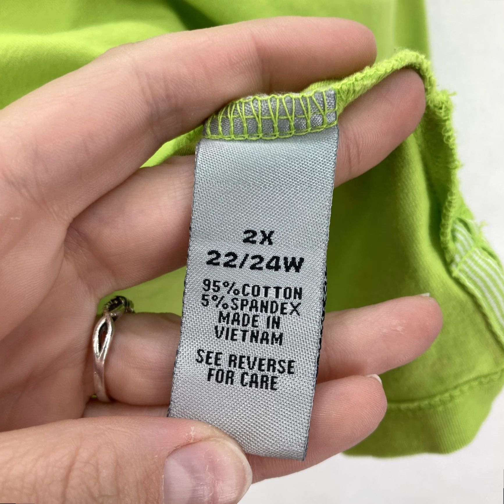 Vintage VINTAGE Catherines Suprema Collection Shirt Womens 2X 22/24W Green Polo Top Plus Size Size XXL / US 16-18 / IT 52-54 - 5 Thumbnail