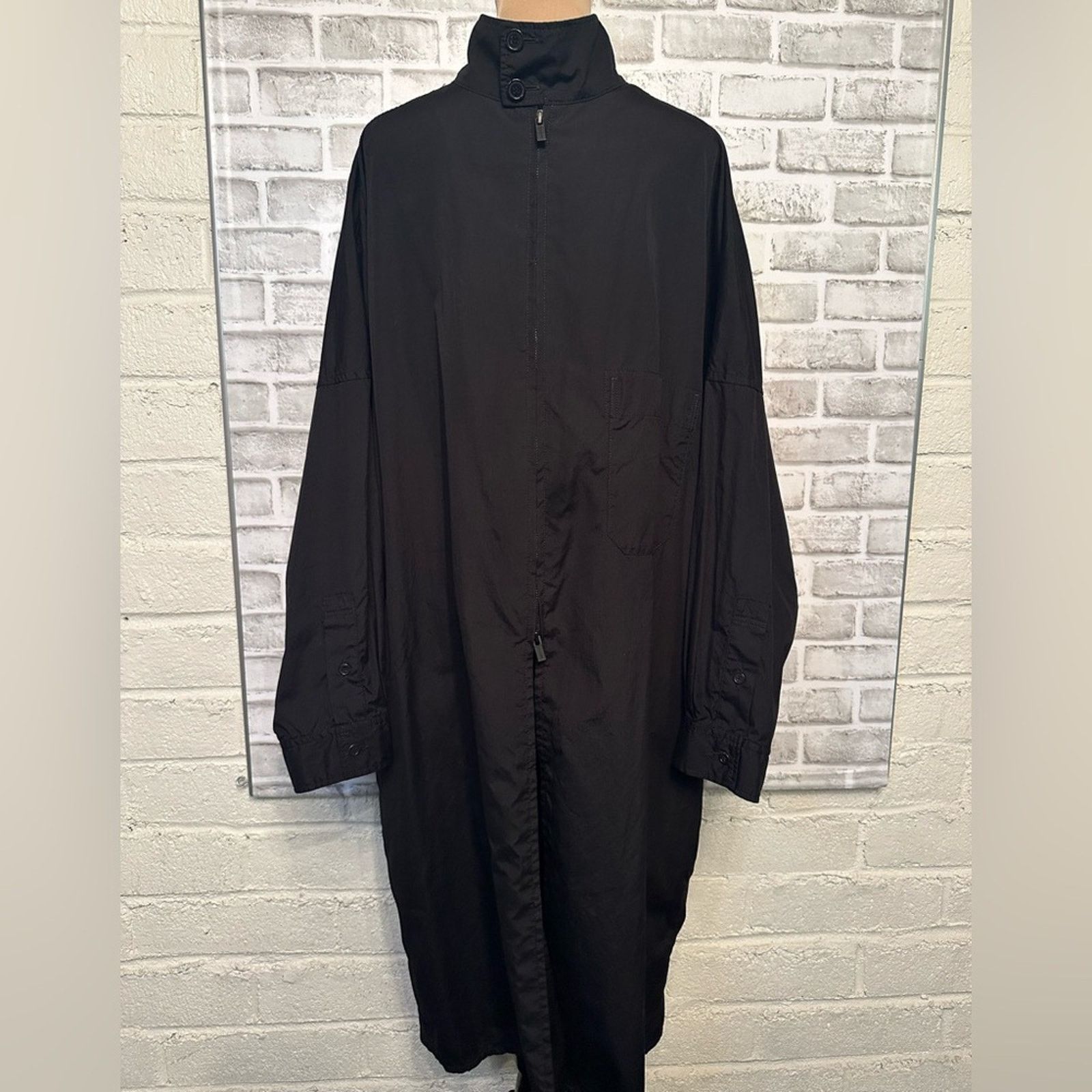 Yohji Yamamoto POUR HOME SS20 B ring W-ZIP long shirt black size 3 M Cotton Size US M / EU 48-50 / 2 - 16 Thumbnail