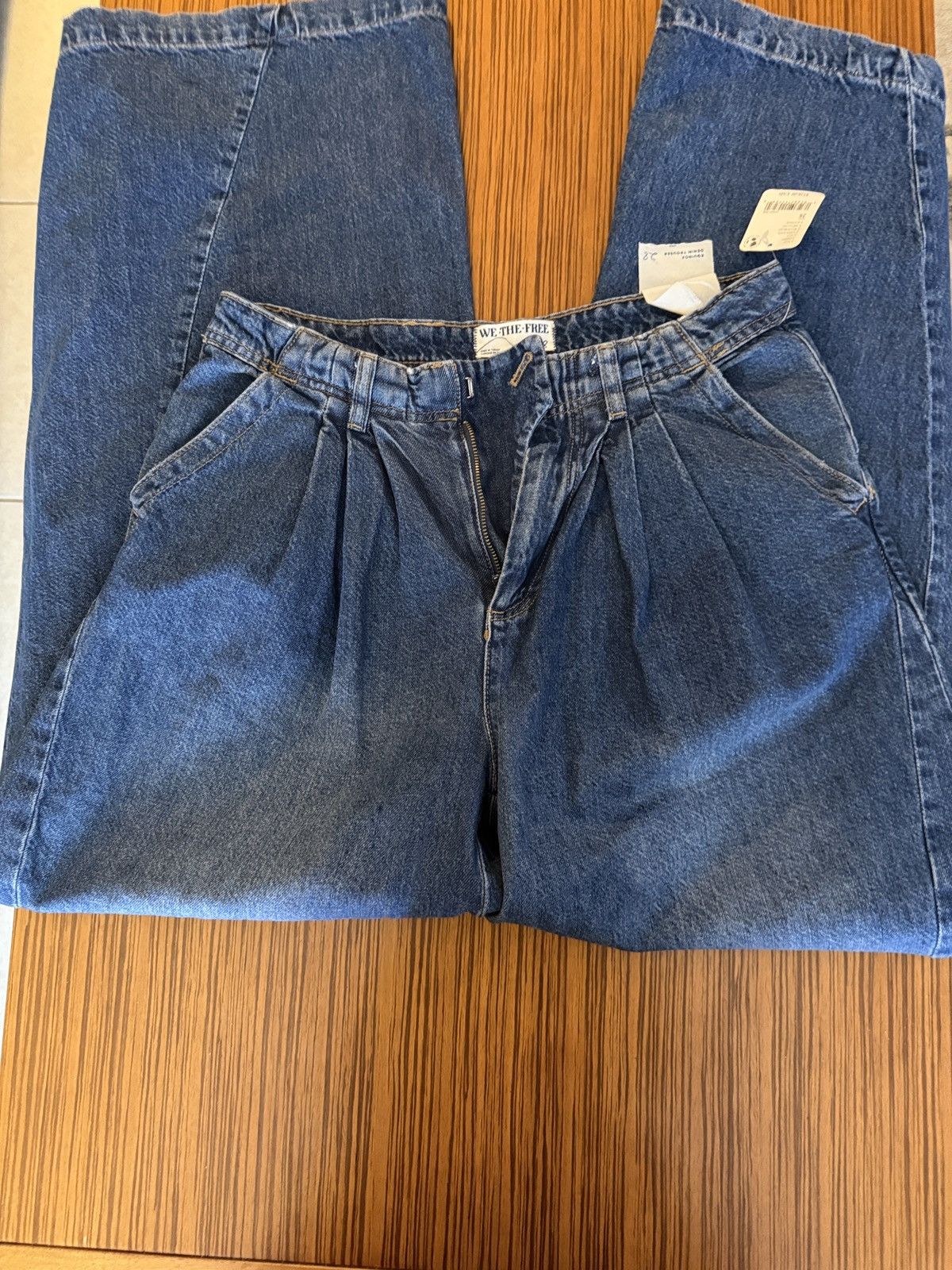 Free People Free People Wide Leg Jeans Size 28" / US 6 / IT 42 - 7 Thumbnail