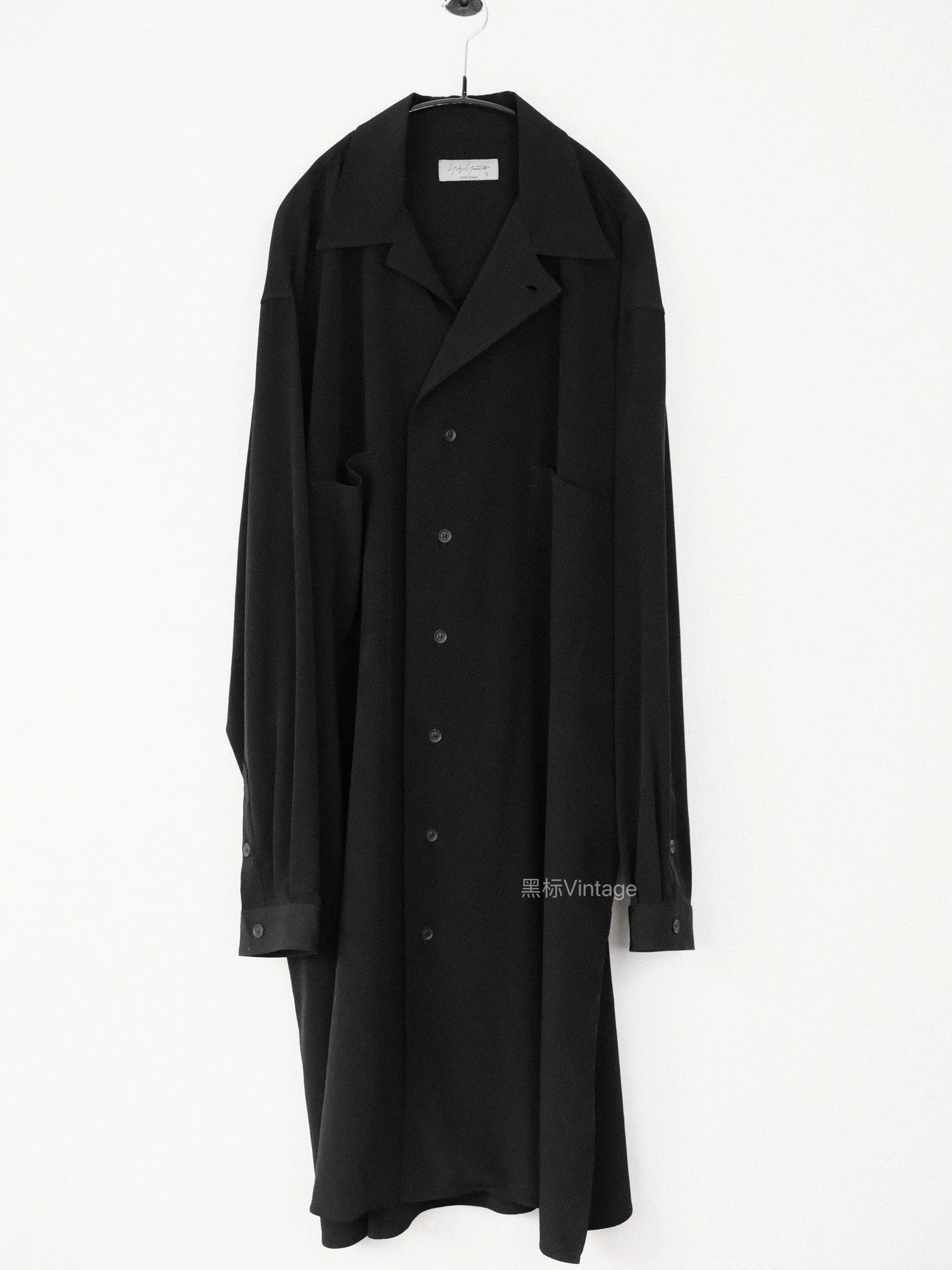 Yohji Yamamoto YohjiY 24AW Vtg Triacetate Oversized Long Collar Shirt Men Size US L / EU 52-54 / 3 - 2 Thumbnail