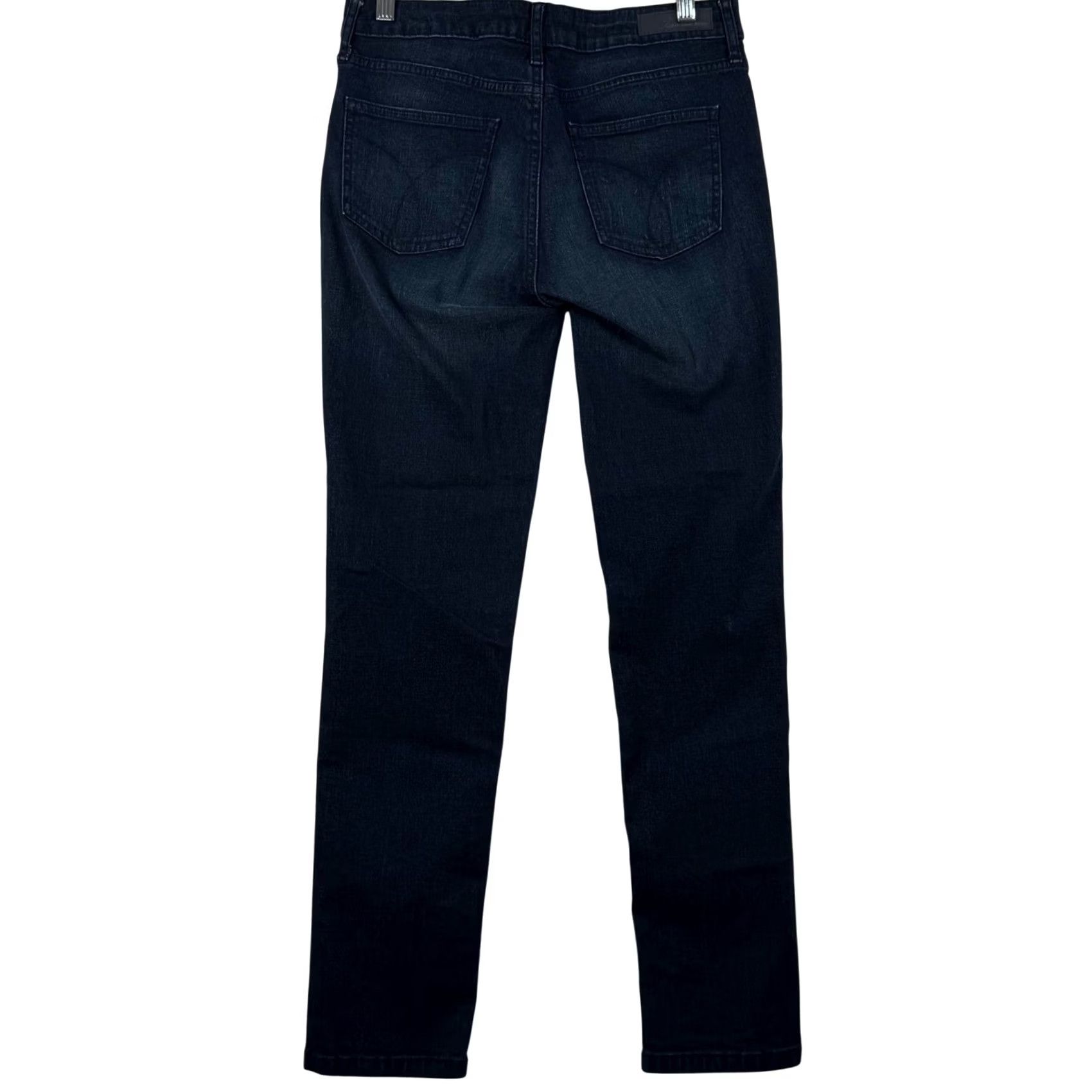 Vintage Calvin Klein Jeans Ultimate Skinny Jeans Dark Indigo Blue 30x29 5-Pocket Stretch Slim Quiet Luxury Womens Size 30" / US 8 / IT 44 - 3 Thumbnail