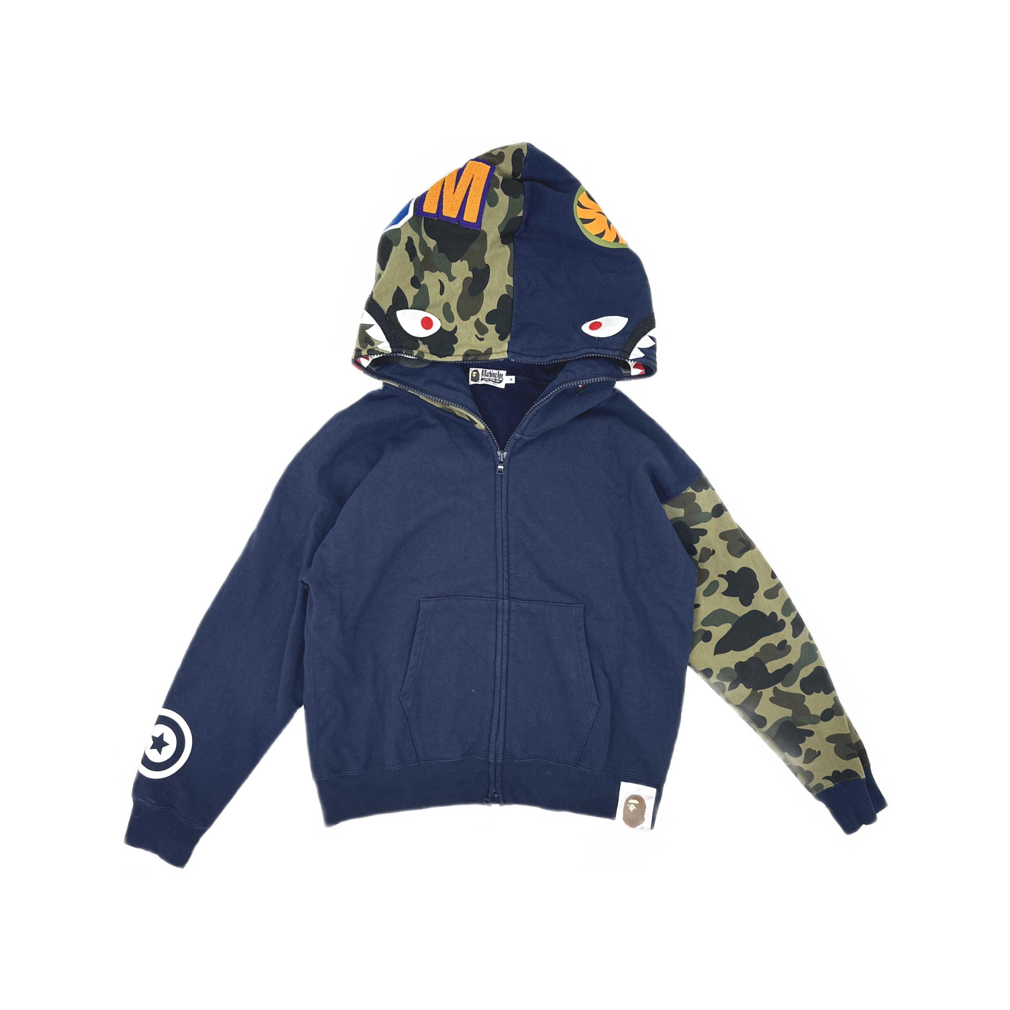 Bape A Bathing Ape Camo Shark Hoodie Size M Size US M / EU 48-50 / 2 - 1 Thumbnail