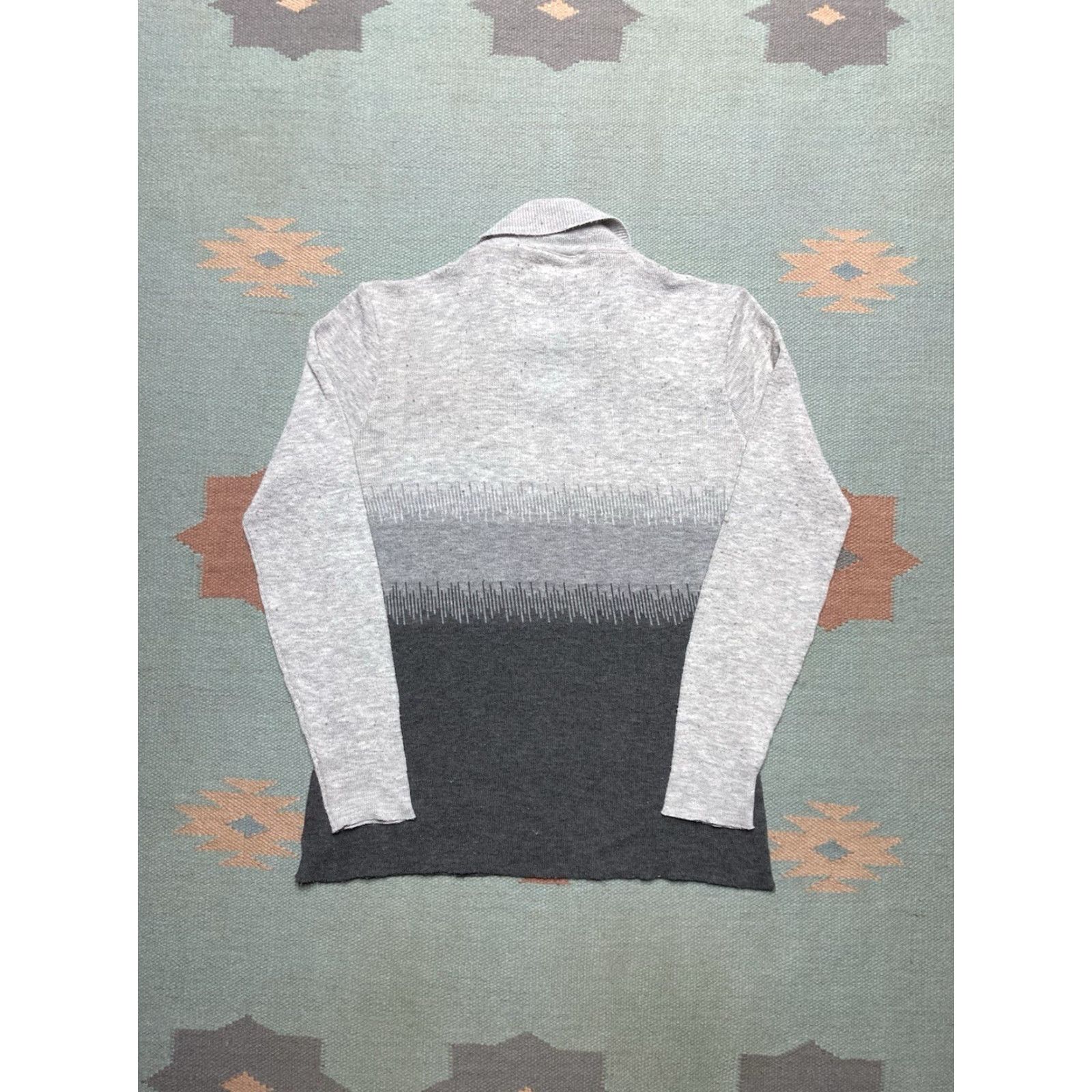 Vintage VINTAGE 70s knit sweater dagger collar open neck abstract Women’s L Size L / US 10 / IT 46 - 6 Thumbnail