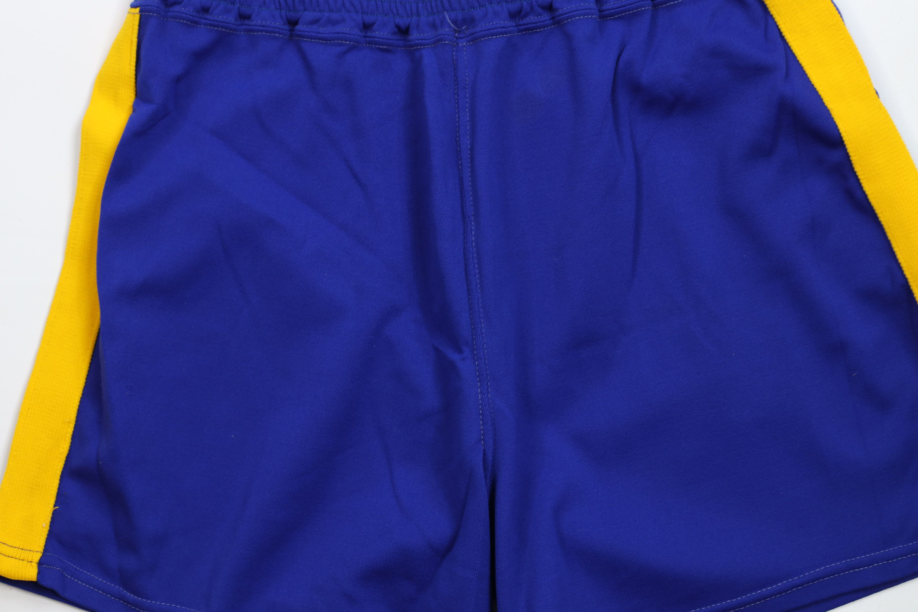 Vintage Vintage 50s Streetwear Block Knit Basketball Shorts Blue USA Size US 38 / EU 54 - 3 Thumbnail