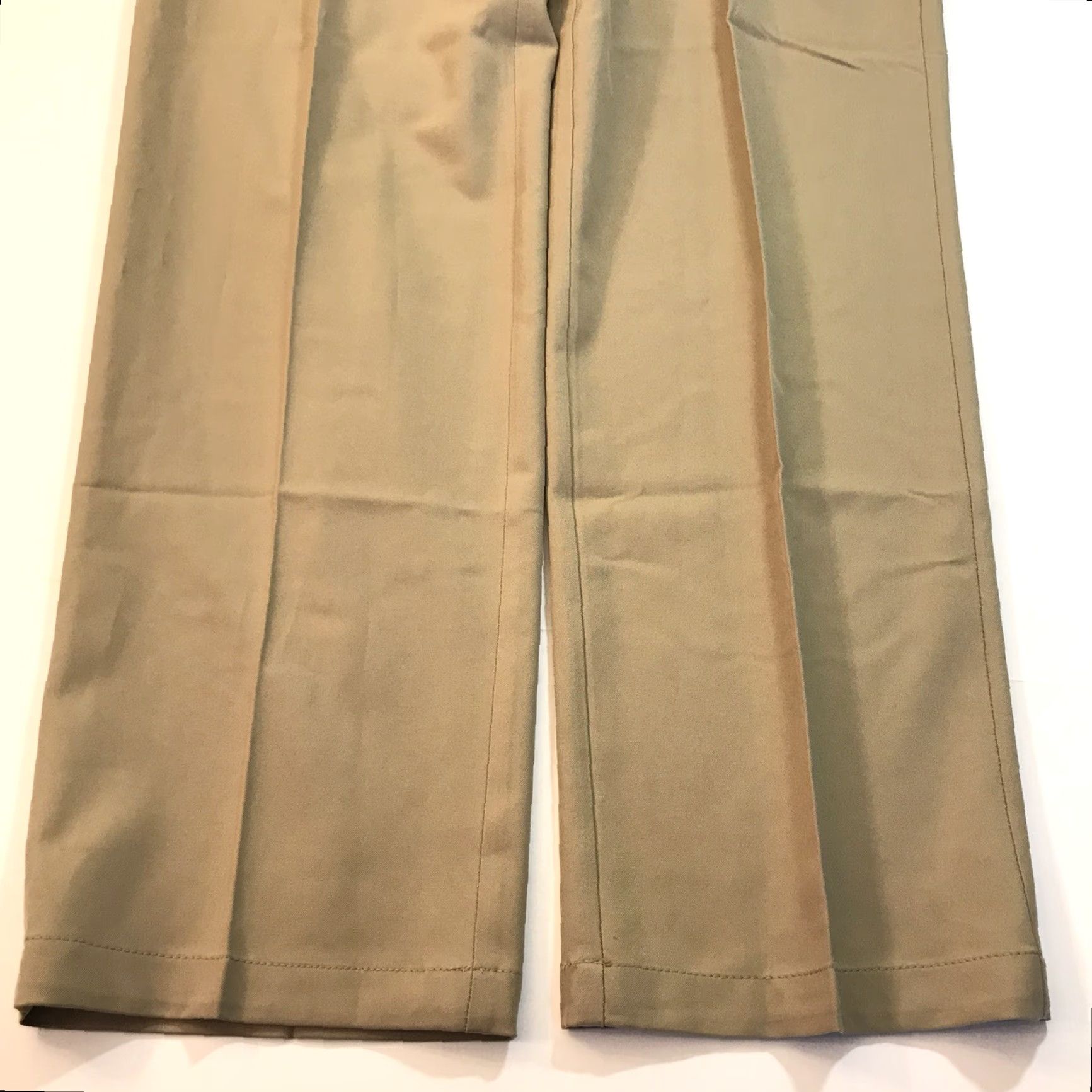 Haggar Haggar Mens Dress Pants Straight Leg 34 Beige Knit Polyester Cotton Blend Moisture Wicking Pockets Dress Work Formal 34" Inseam 34 Knit Size US 34 / EU 50 - 3 Thumbnail