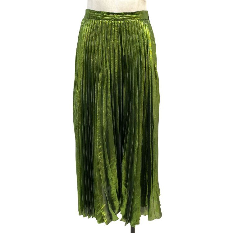Gucci Gucci Metallic Pleated Midi Skirt Size 40 Size 27" / US 4 / IT 40 - 1 Thumbnail