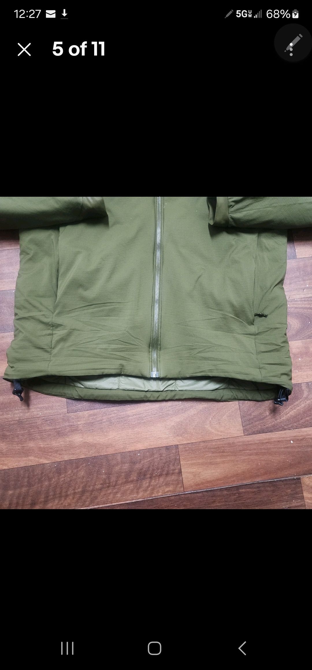 Arc'teryx Atom AR Hoody Olive Green Mens Med Size US M / EU 48-50 / 2 - 5 Thumbnail