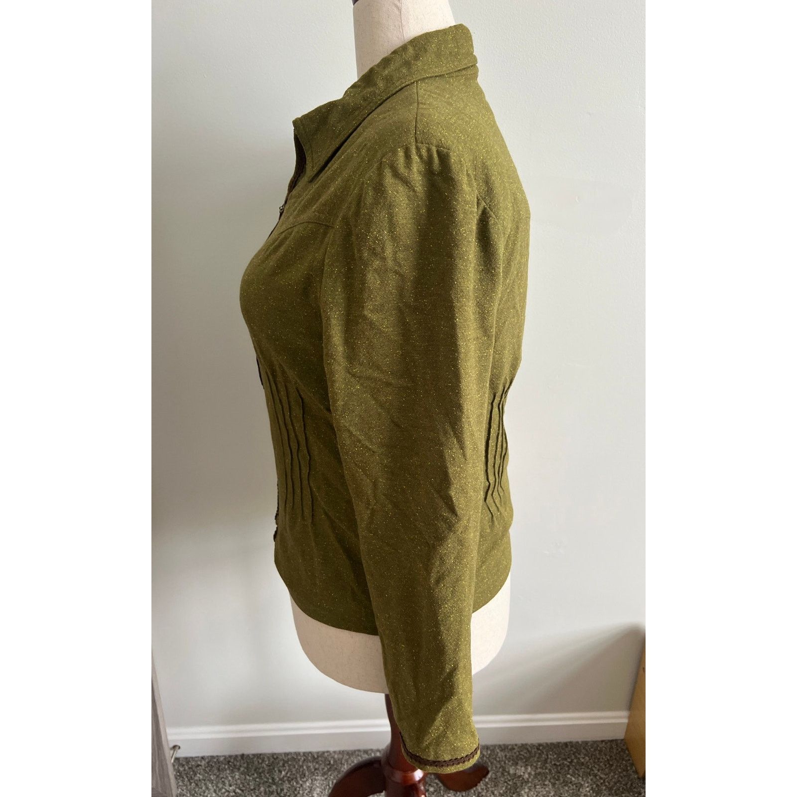 Nicole Miller Vintage Nicole Miller Women’s Wool/Silk Blend Jacket Size 12 Size XL / US 12-14 / IT 48-50 - 4 Thumbnail