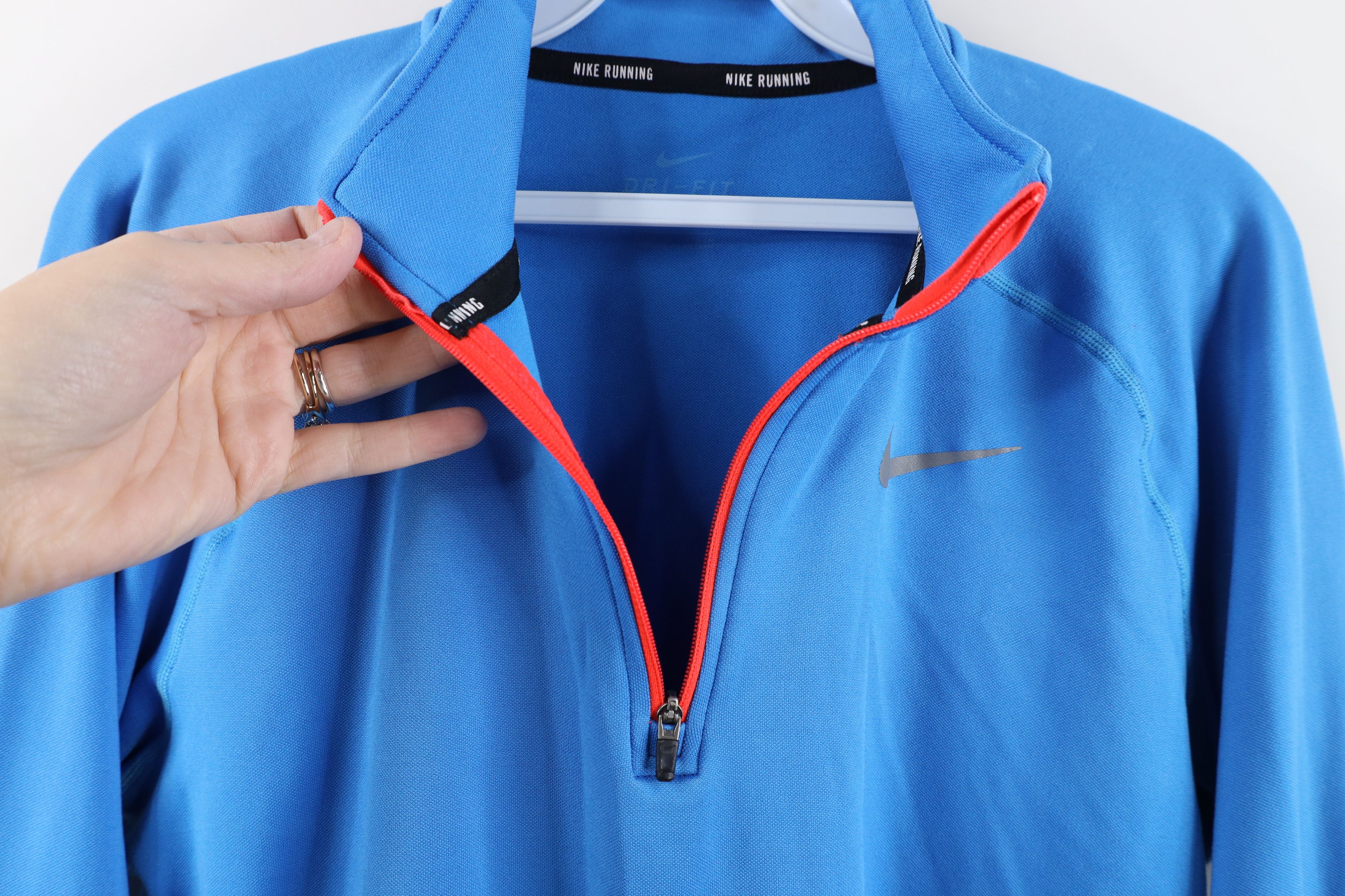 Nike Nike Running Reflective Mini Swoosh Pullover Jacket Top Size US L / EU 52-54 / 3 - 6 Thumbnail
