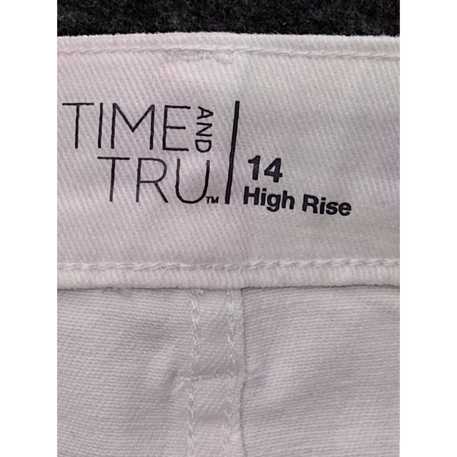 Vintage Time And Tru Women's Straight High Rise Jeans White Tie Dye 14 Jeans Women's White Tie Dye 14 Time And Tru Mens Womens Girls? Size 36" / US 14 / IT 50 - 5 Thumbnail