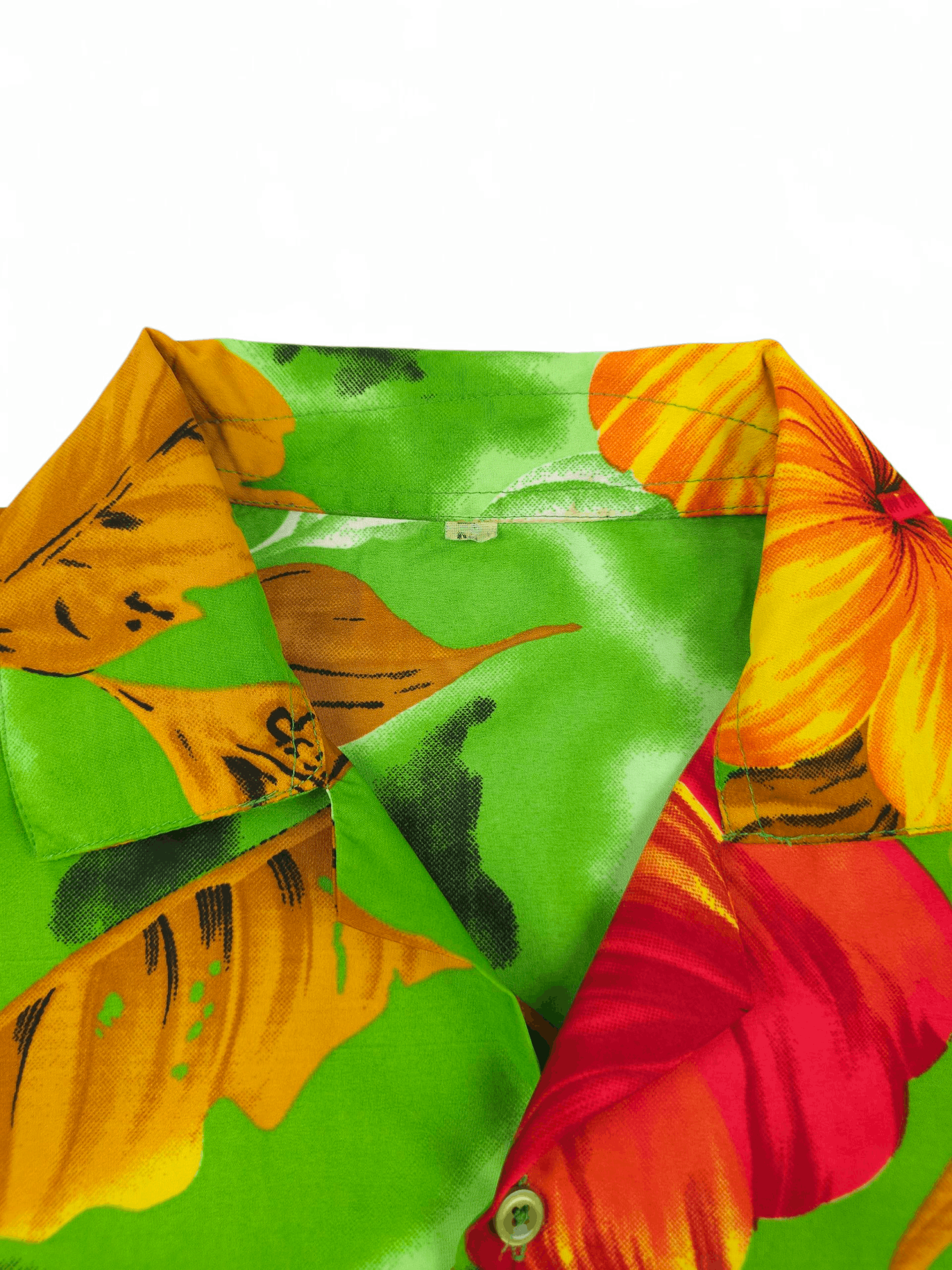 Vintage 💎 Crazy Vintage 90's Floral Hawaiian Short Sleeve Shirt Size US M / EU 48-50 / 2 - 3 Thumbnail