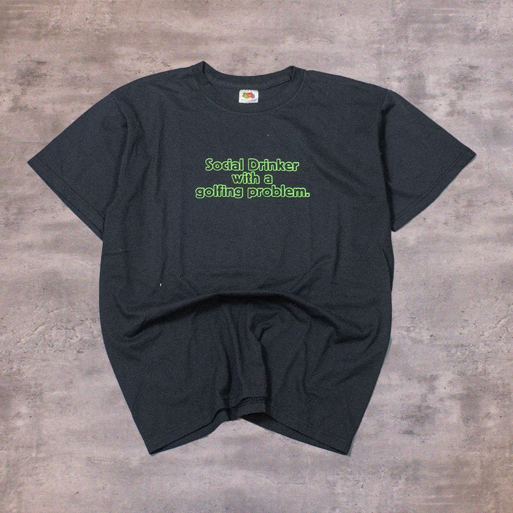 Vintage Y2K 2000's Social Drinking Meme Diet Coke Promo Black Tee Size US L / EU 52-54 / 3 - 1 Thumbnail