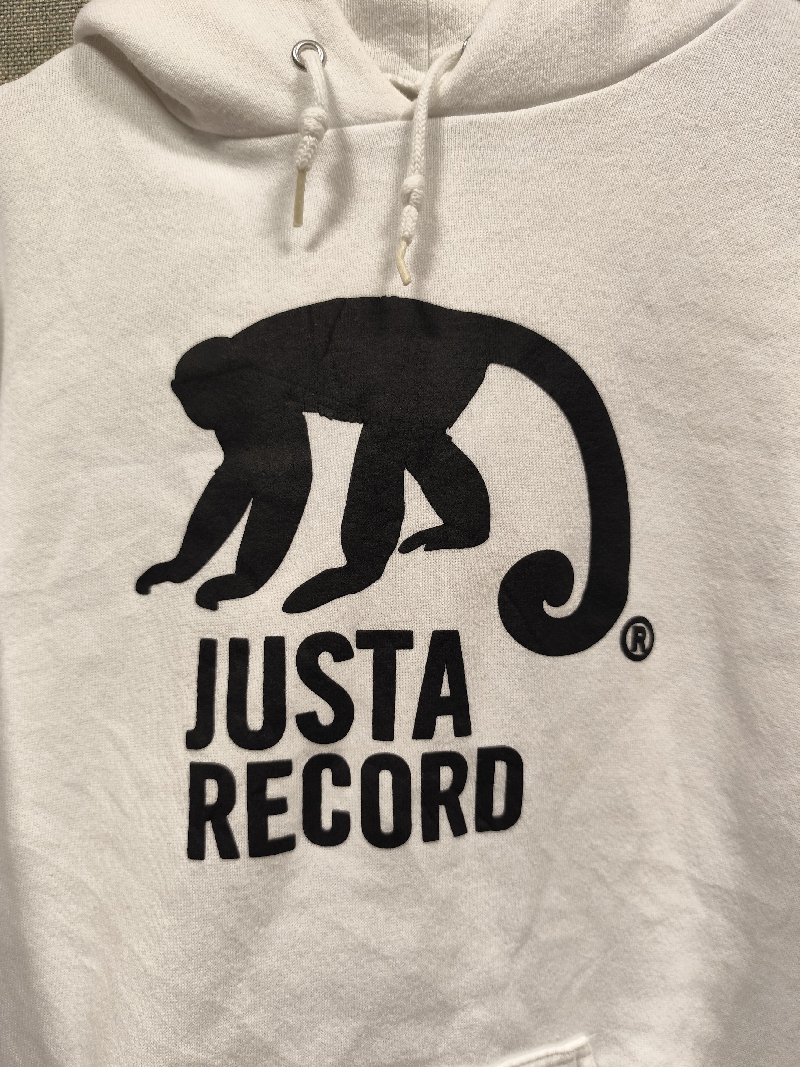 Tultex × Vintage Vintage 90s sweatshirt hoodie justa records made in usa Size US S / EU 44-46 / 1 - 3 Thumbnail