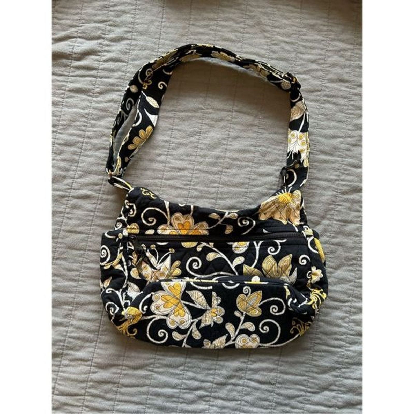 Vera Bradley Vera Bradley On the Go Shoulder Purse Yellow Bird Style Size ONE SIZE - 2 Thumbnail
