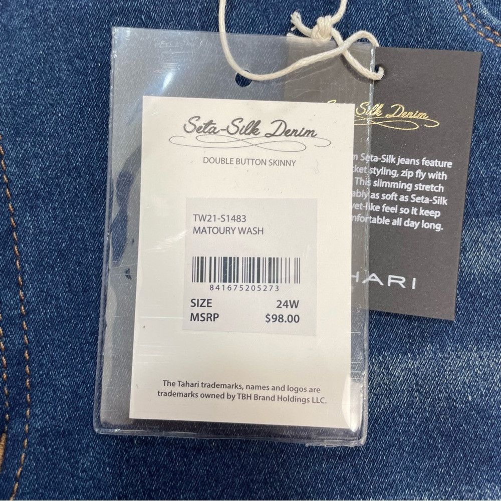 Elie Tahari NWT New $98 Tahari Charlotte Double Button Skinny Matoury W Size 42" / US 20 - 7 Thumbnail