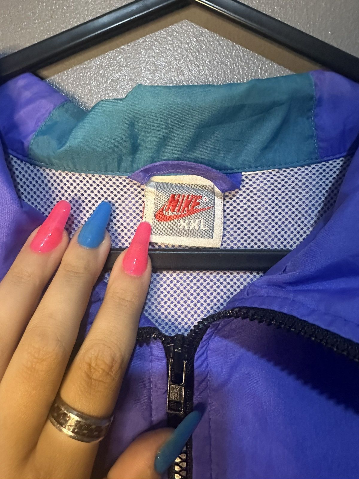 Nike Vintage Nike 90s Colour Block Windbreaker Jacket XXL Size US XXL / EU 58 / 5 - 3 Thumbnail