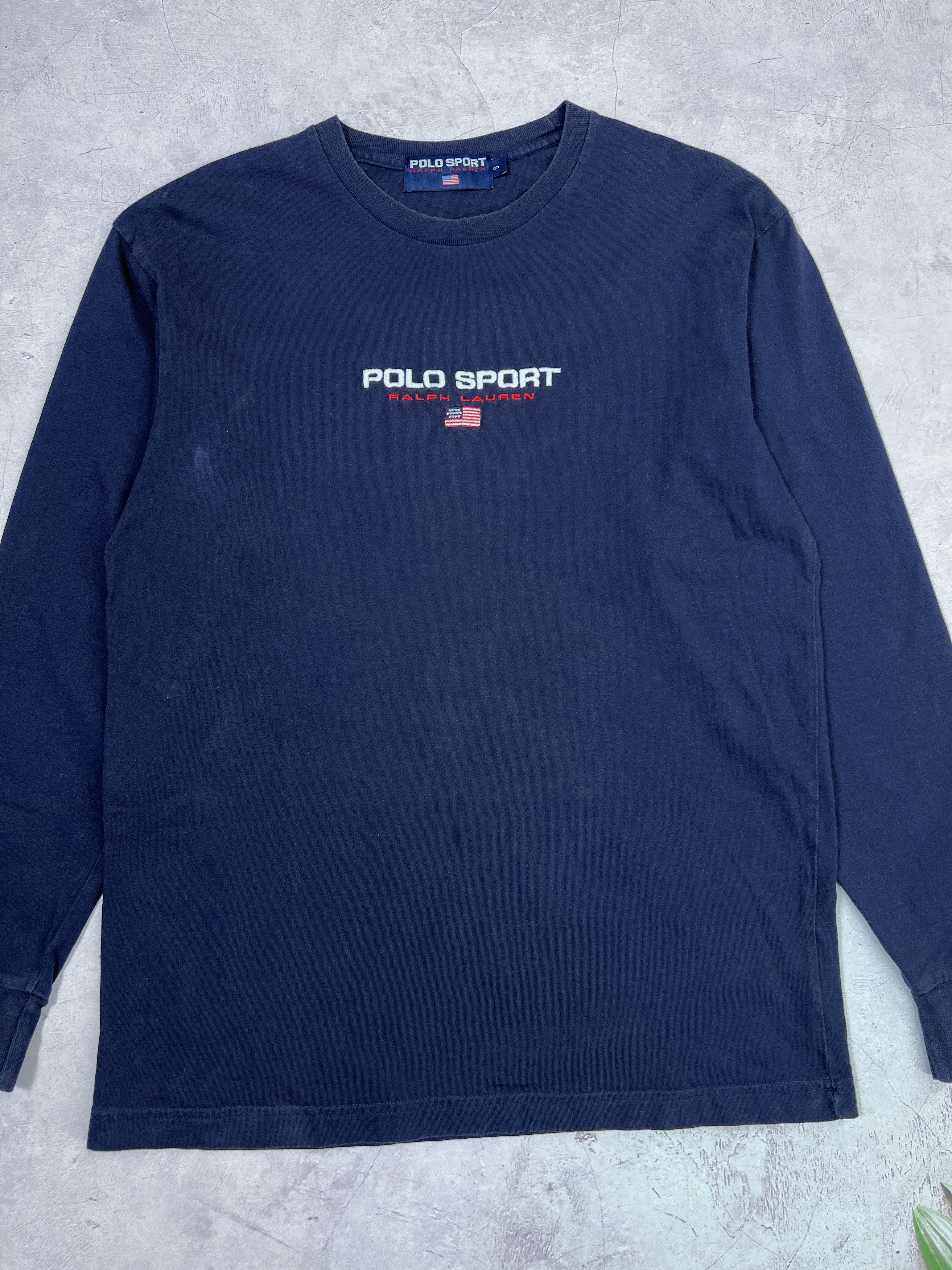 Polo Ralph Lauren × Vintage Vintage Polo Sport T-Shirt LS Ralph Lauren Size US S / EU 44-46 / 1 - 2 Thumbnail