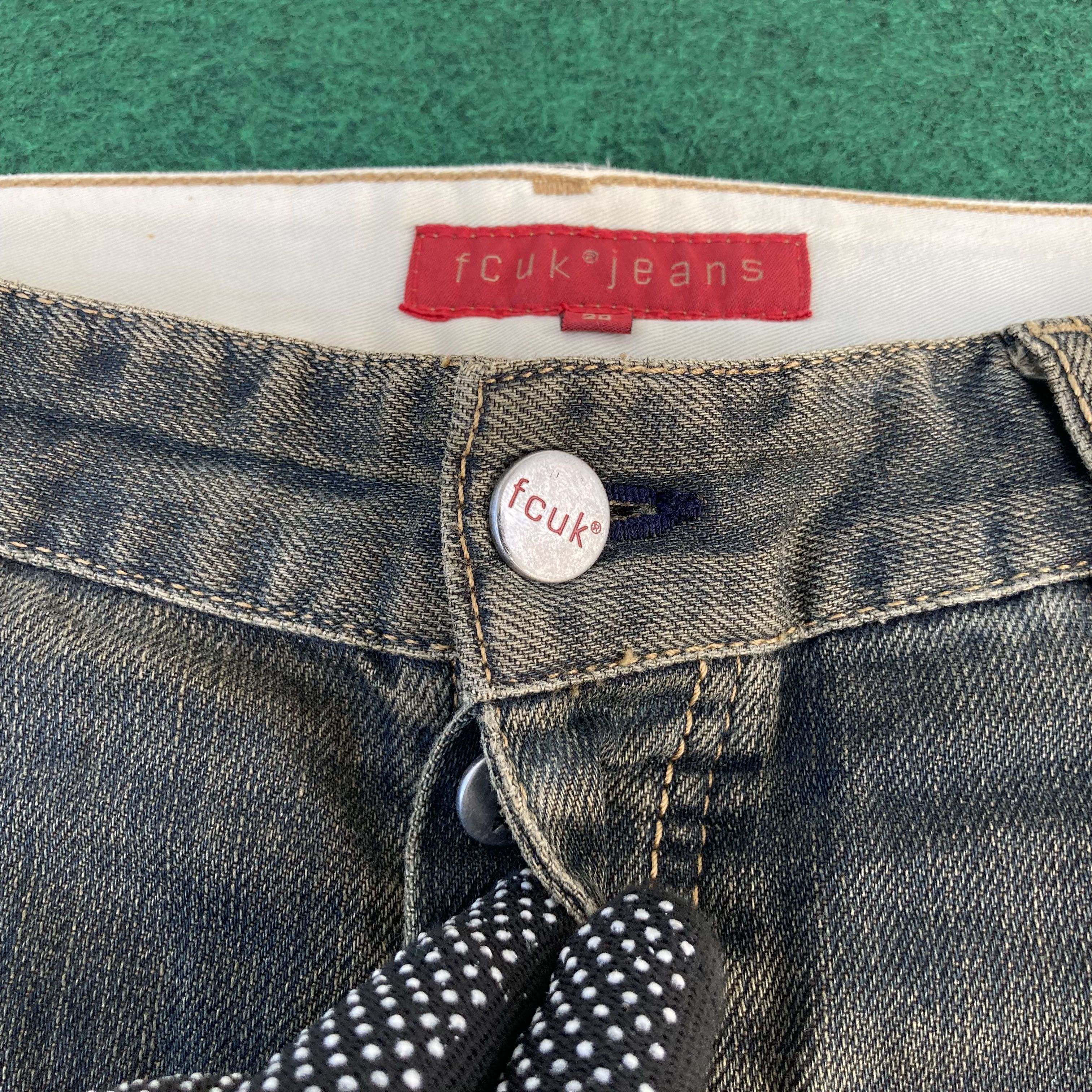 FCUK × French Connection Vtg Fcuk Jeans Flared Denim Ripped Flare Bootcut Jeans Size US 31 - 5 Thumbnail