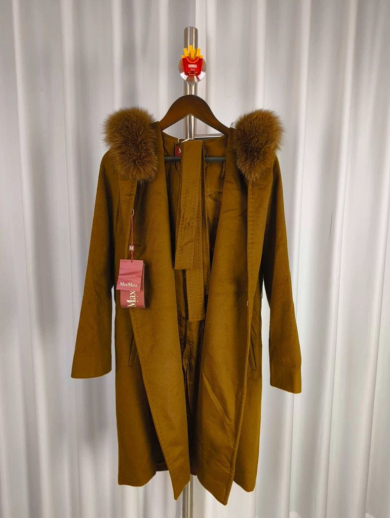 Max Mara Hooded mid-length wool coat from studio mango