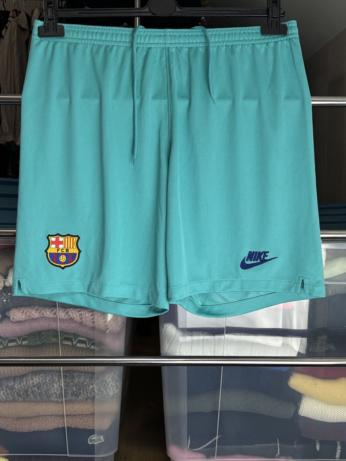 Nike Nike FC Barcelona FCB Swoosh Shorts Dri-Fit Size US 36 / EU 52 - 1 Thumbnail
