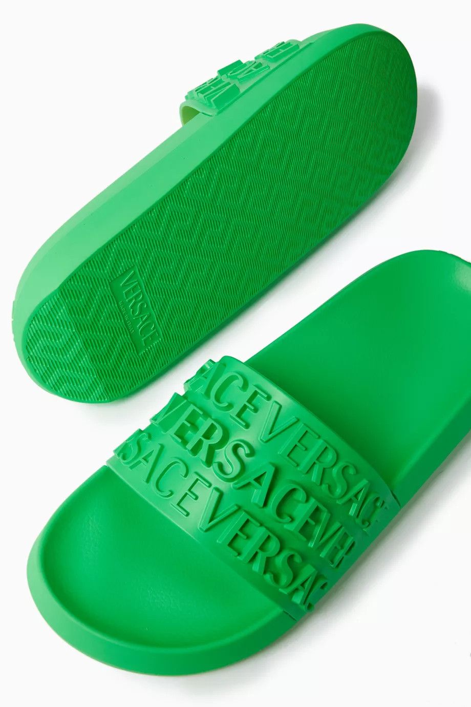 Versace o1y0425 Logo Slippers in Green Size US 10 / EU 43 - 4 Thumbnail