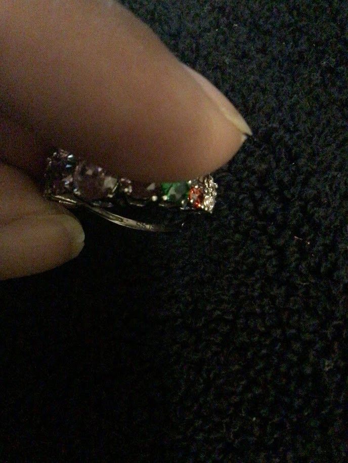 Other ss sterling silver multi color stones women's ring Size ONE SIZE - 5 Thumbnail