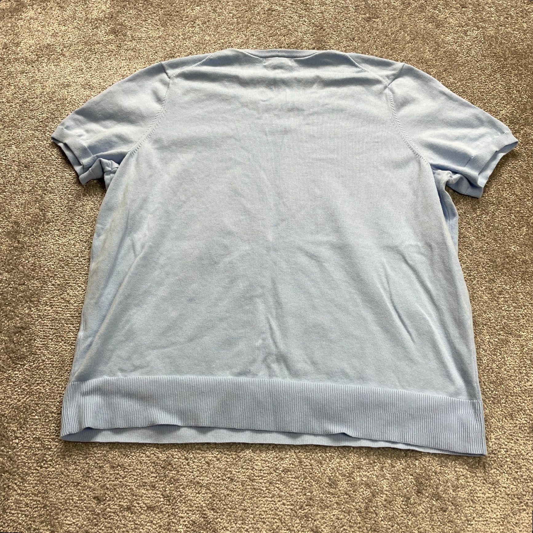 Lands' End VINTAGE Lands' End Short Sleeve Knit T-Shirt Women 2XL Blue Casual All Seasons stretchy Size XXL / US 16-18 / IT 52-54 - 2 Thumbnail