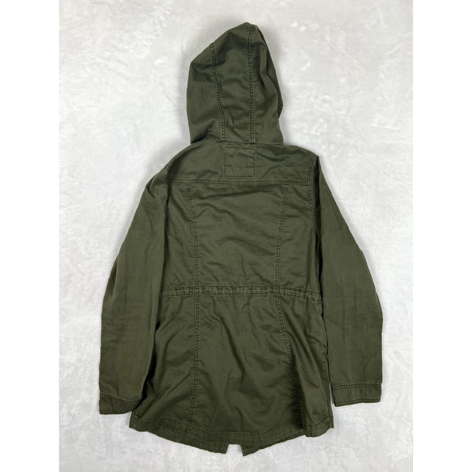 Mossimo Mossimo Supply Co Jacket Womens M Green Hooded Anorak Utility Zip Field Jacket/Coat Size M / US 6-8 / IT 42-44 - 5 Thumbnail